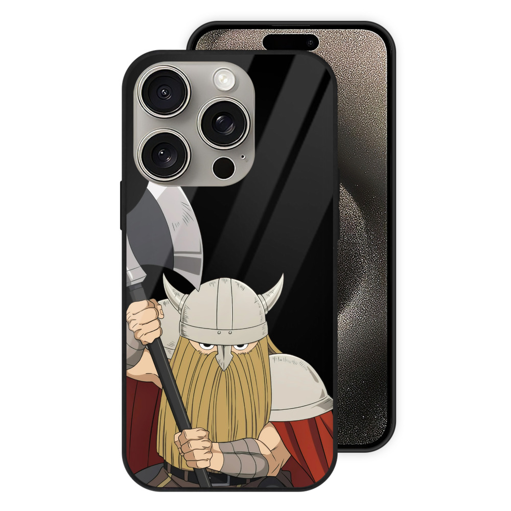 （画像用） 葬送のフリーレン Frieren 【iPhone15Pro対応】スマホケース 耐衝撃＆黄変防止 背面ガラス