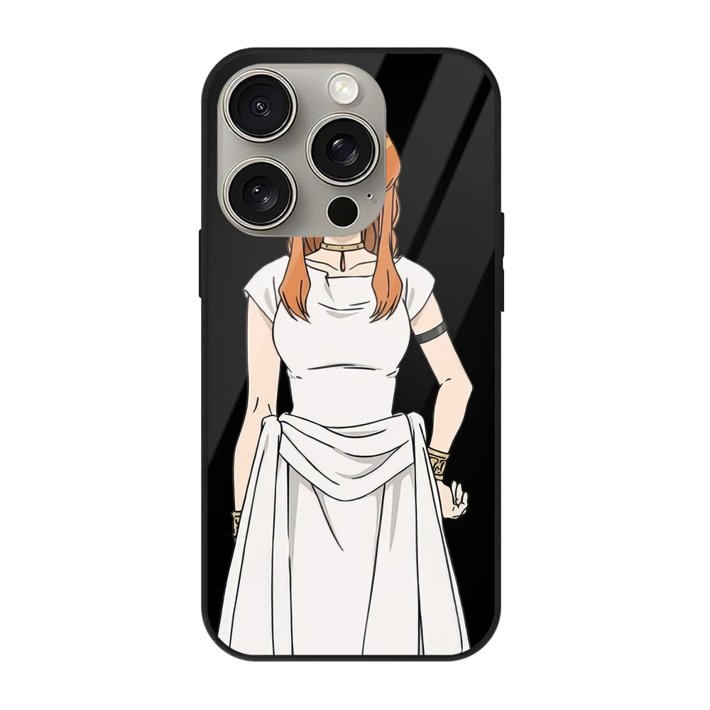 （画像用） 葬送のフリーレン Frieren 【iPhone15Pro対応】スマホケース 耐衝撃＆黄変防止 背面ガラス