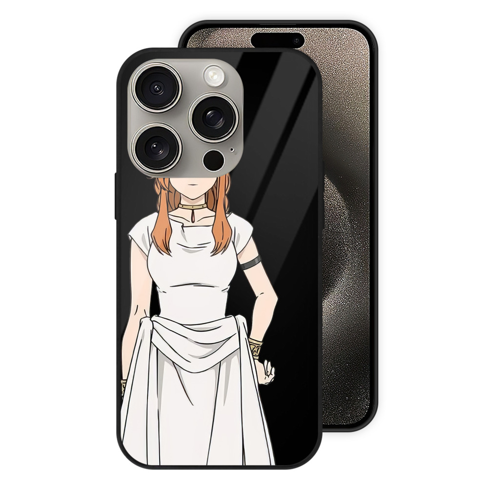 （画像用） 葬送のフリーレン Frieren 【iPhone15Pro対応】スマホケース 耐衝撃＆黄変防止 背面ガラス