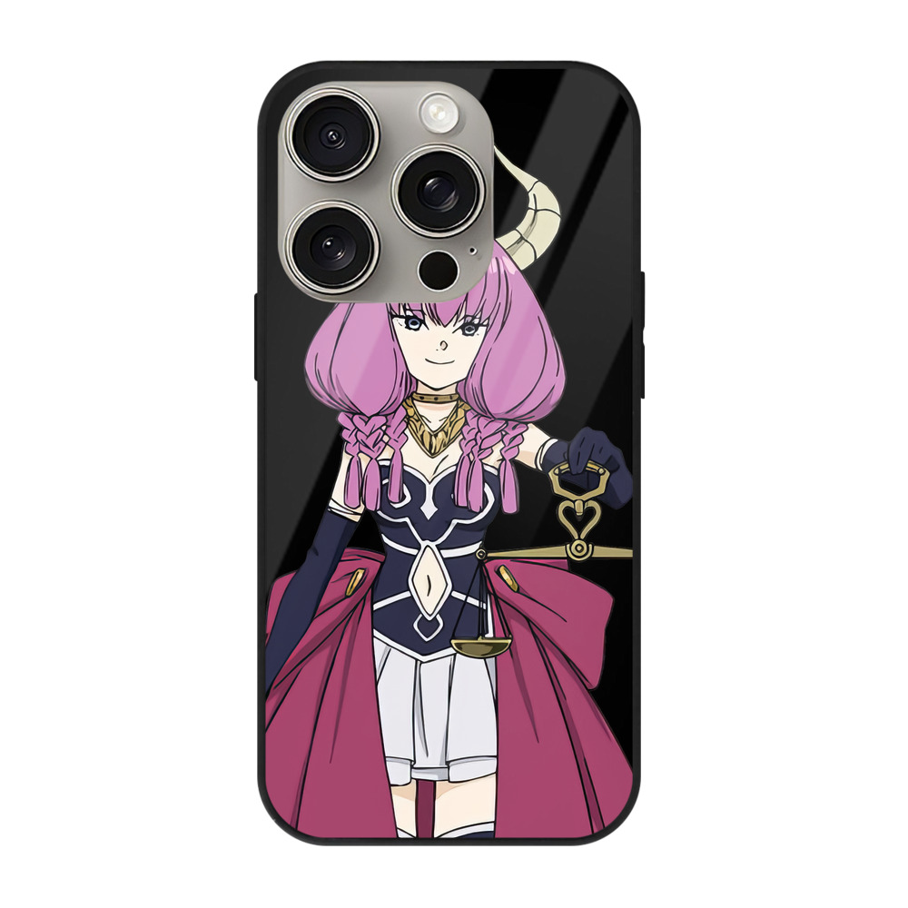 （画像用） 葬送のフリーレン Frieren 【iPhone15Pro対応】スマホケース 耐衝撃＆黄変防止 背面ガラス