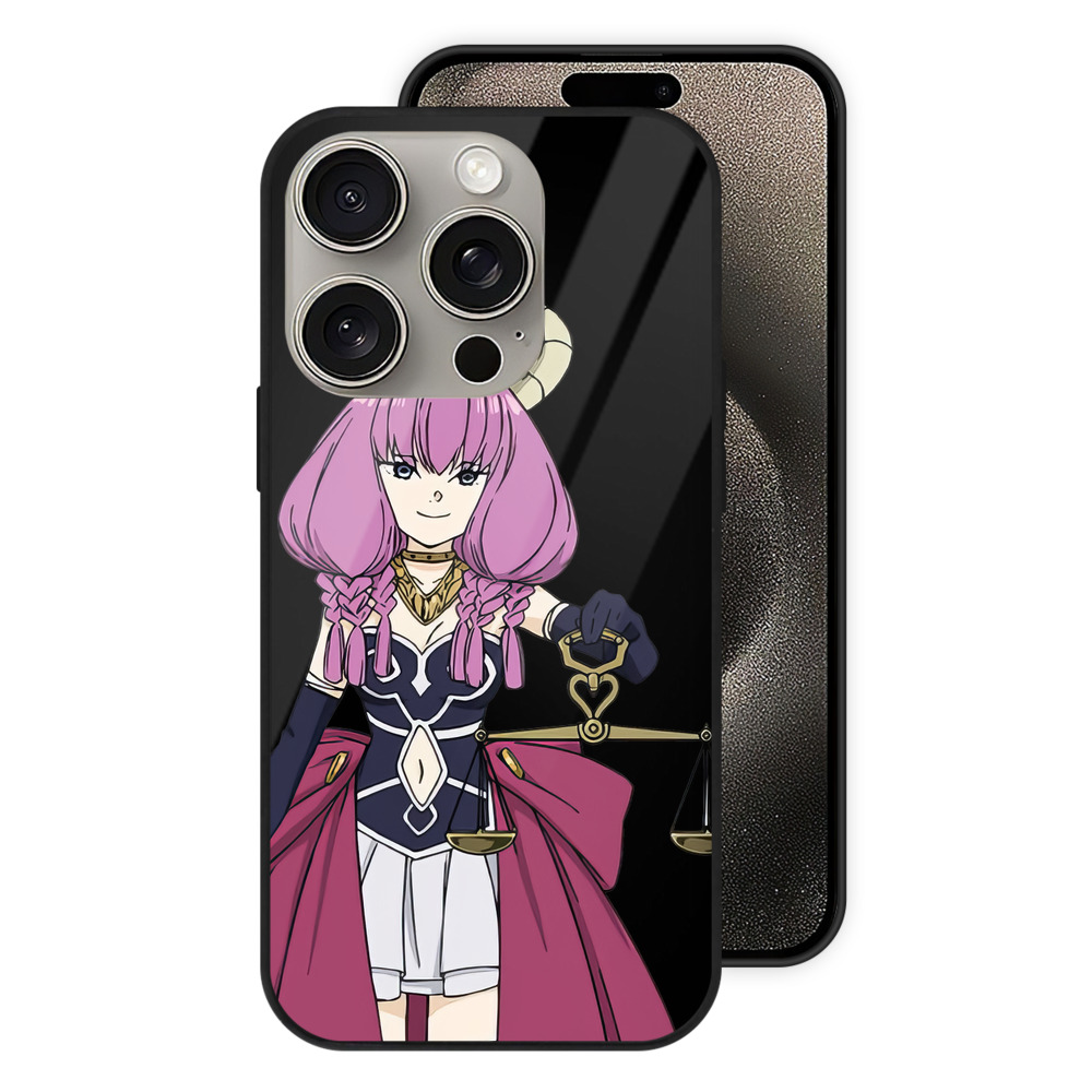 （画像用） 葬送のフリーレン Frieren 【iPhone15Pro対応】スマホケース 耐衝撃＆黄変防止 背面ガラス