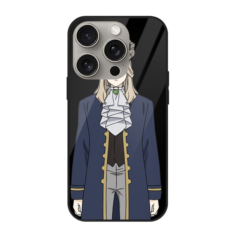 （画像用） 葬送のフリーレン Frieren 【iPhone15Pro対応】スマホケース 耐衝撃＆黄変防止 背面ガラス