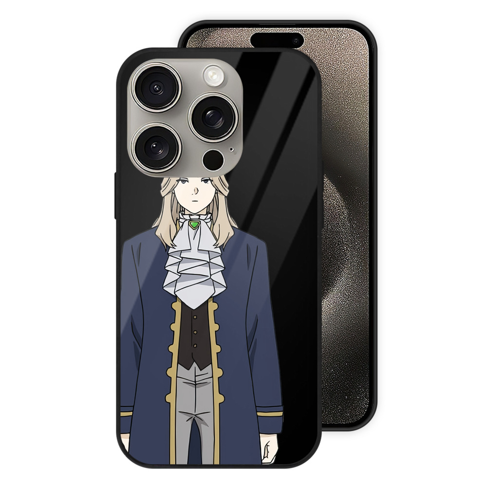 （画像用） 葬送のフリーレン Frieren 【iPhone15Pro対応】スマホケース 耐衝撃＆黄変防止 背面ガラス