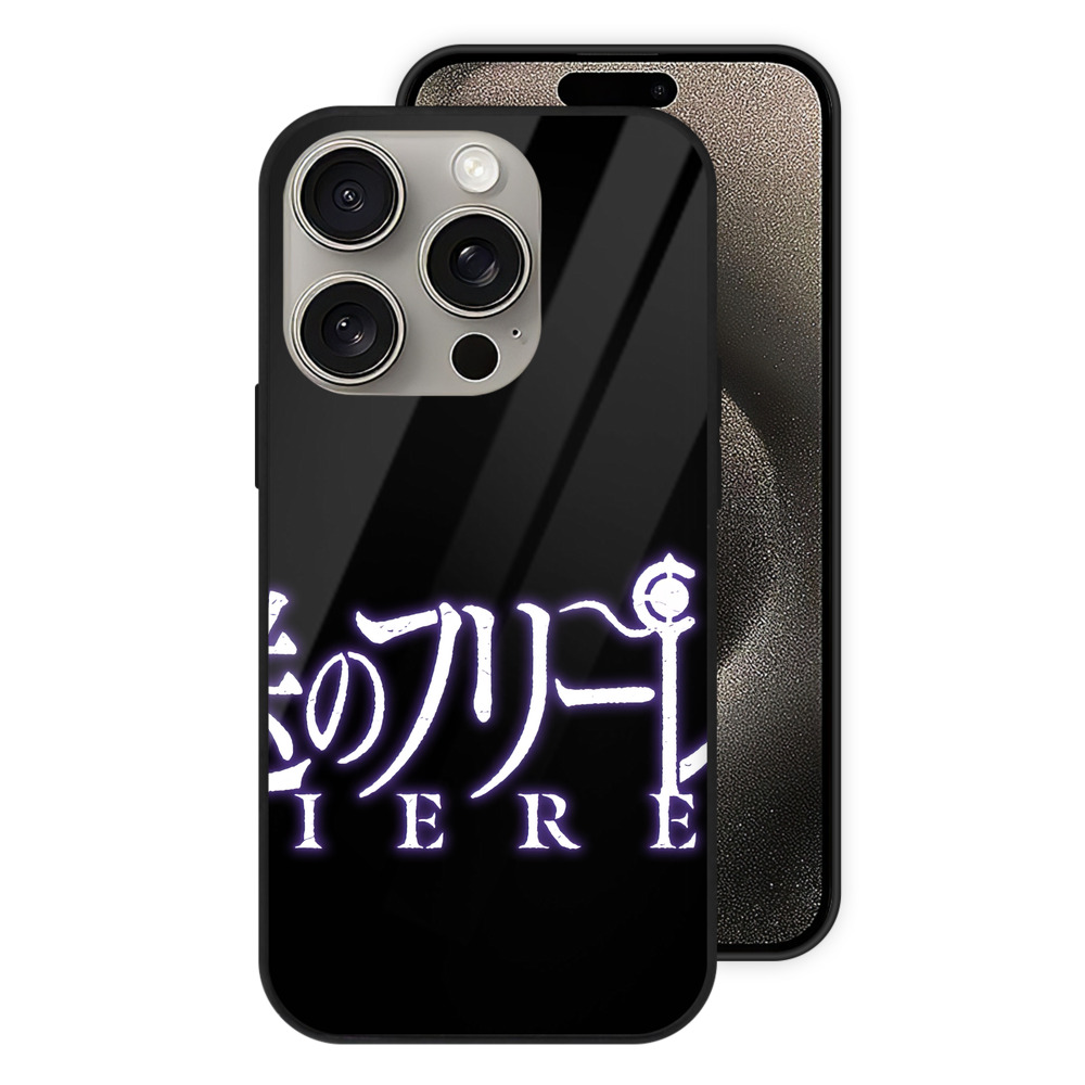 （画像用） 葬送のフリーレン Frieren 【iPhone15Pro対応】スマホケース 耐衝撃＆黄変防止 背面ガラス