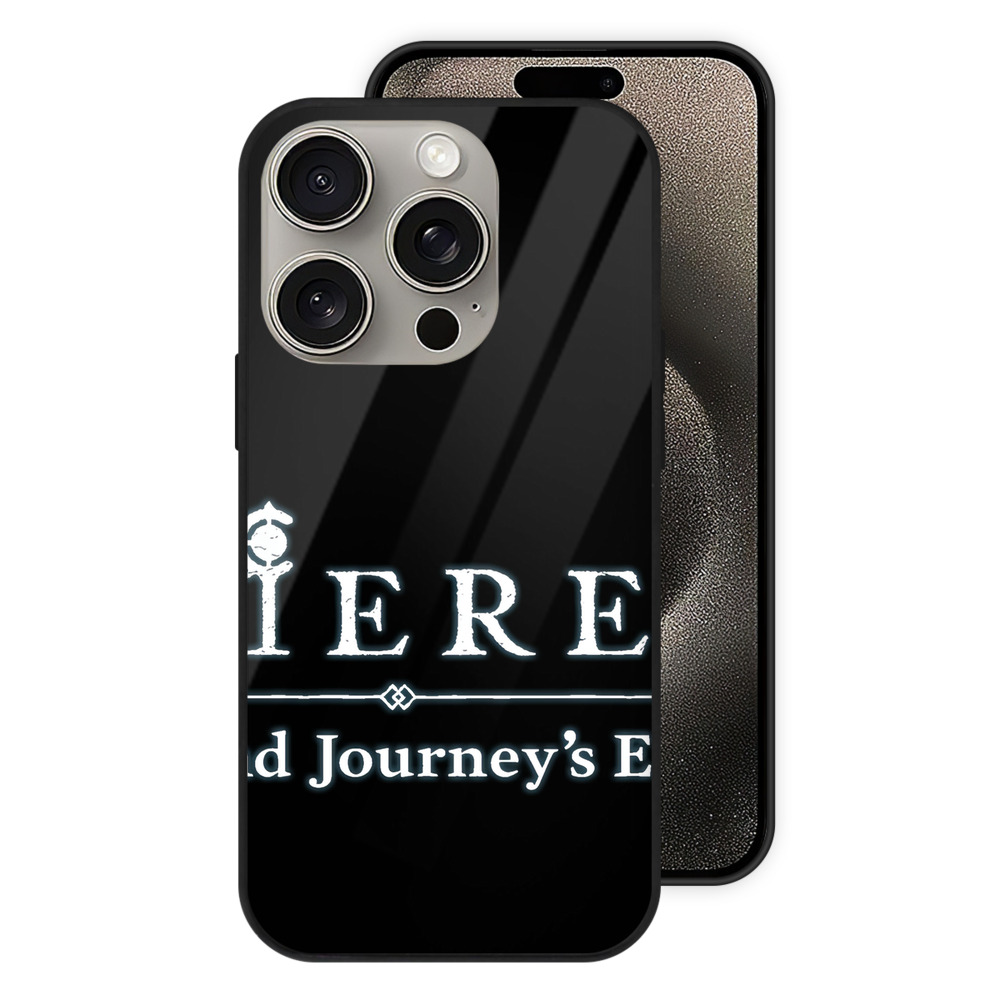 （画像用） 葬送のフリーレン Frieren 【iPhone15Pro対応】スマホケース 耐衝撃＆黄変防止 背面ガラス