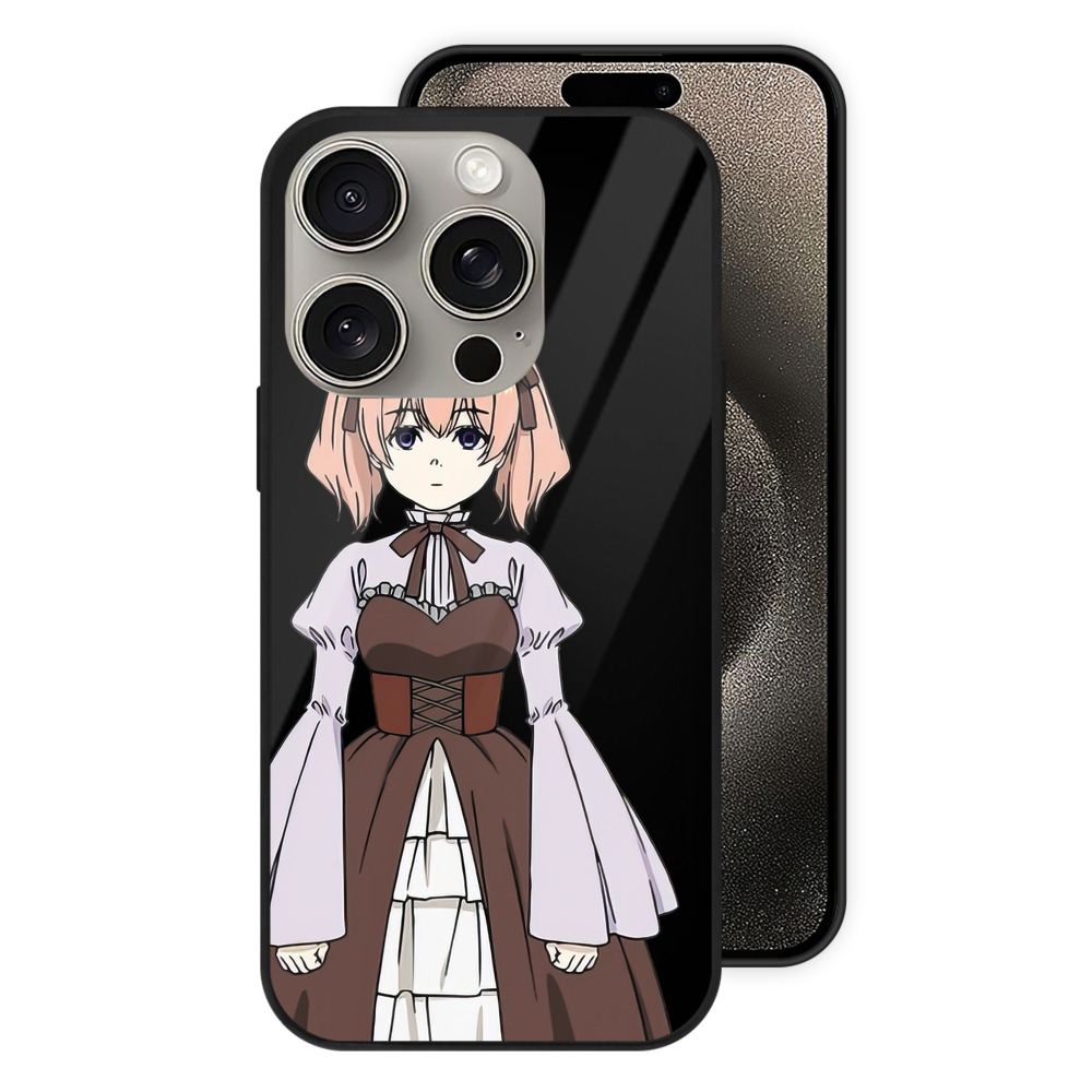 （画像用） 葬送のフリーレン Frieren 【iPhone15Pro対応】スマホケース 耐衝撃＆黄変防止 背面ガラス