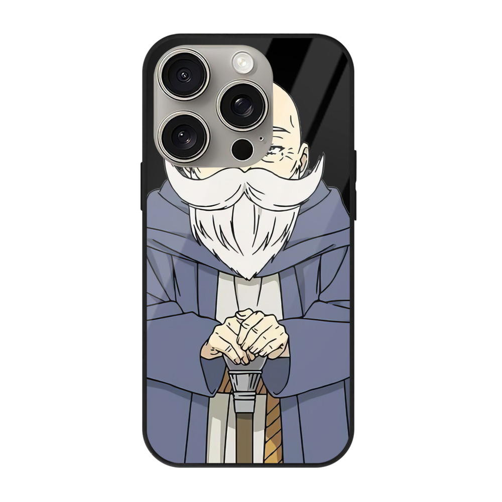 （画像用） 葬送のフリーレン Frieren 【iPhone15Pro対応】スマホケース 耐衝撃＆黄変防止 背面ガラス