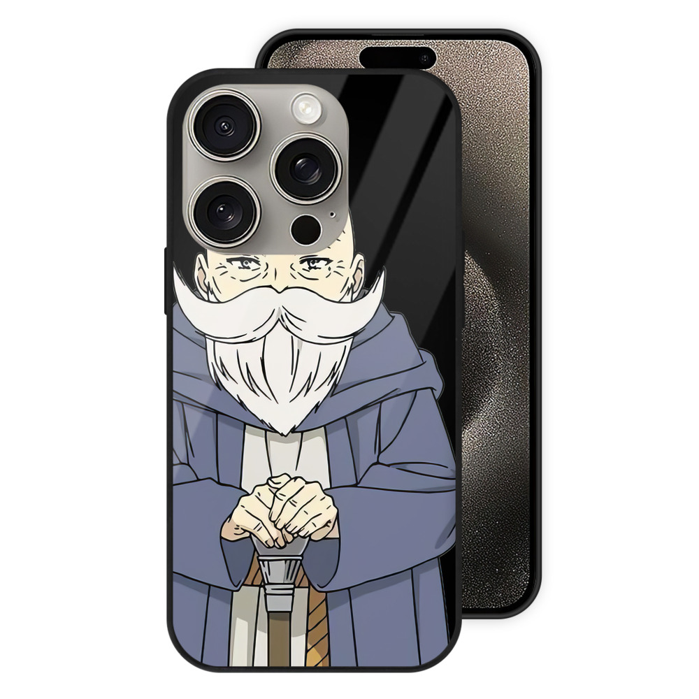 （画像用） 葬送のフリーレン Frieren 【iPhone15Pro対応】スマホケース 耐衝撃＆黄変防止 背面ガラス