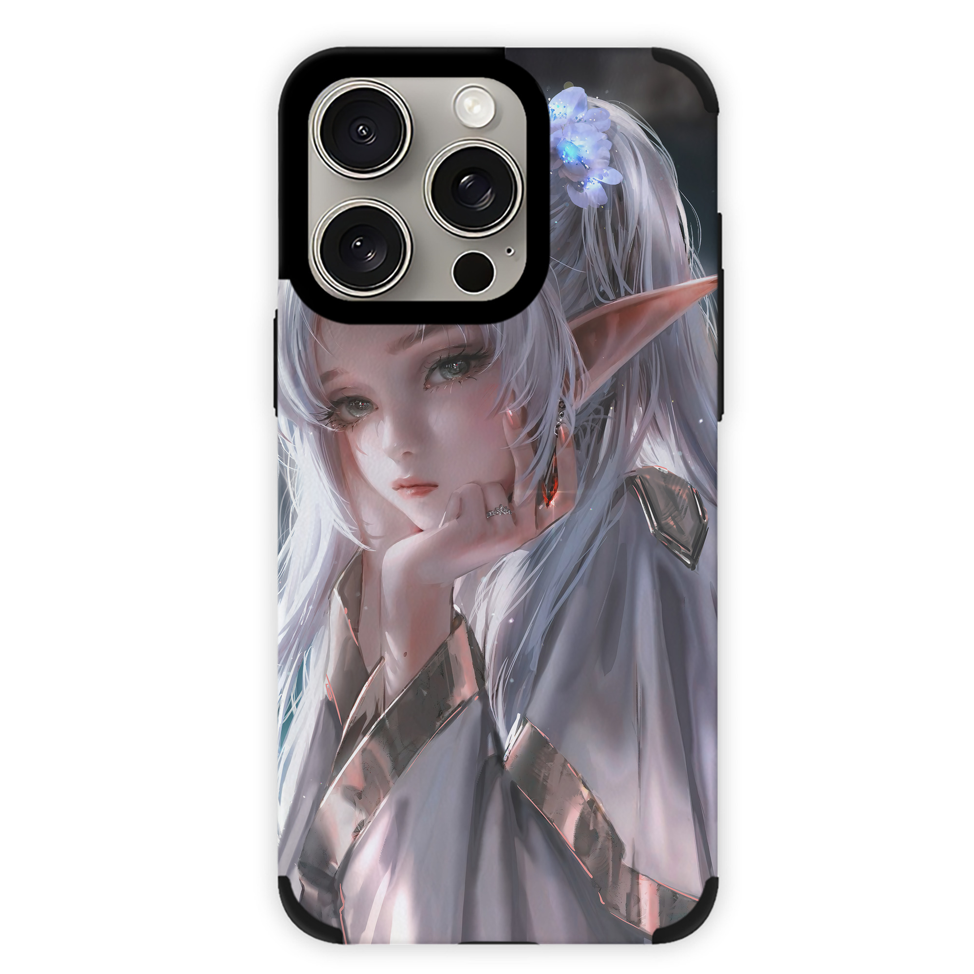 （画像用） 葬送のフリーレン Frieren 【iPhone15ProMax対応】 PUレザー スマホケース 耐衝撃＆黄変防止