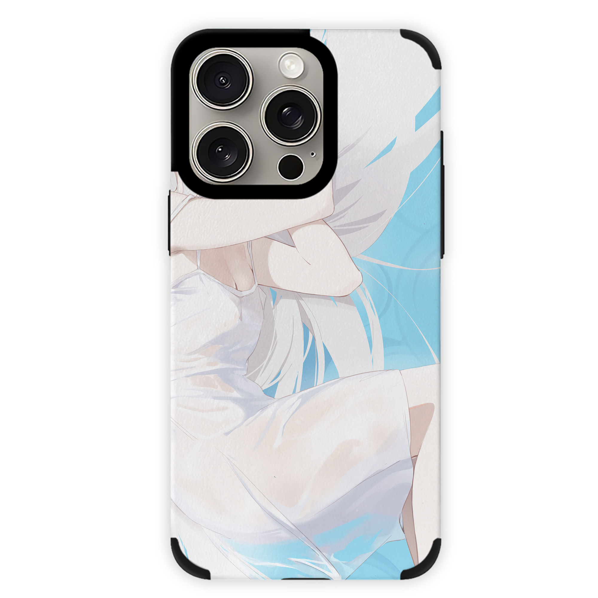 （画像用） 葬送のフリーレン Frieren 【iPhone15ProMax対応】 PUレザー スマホケース 耐衝撃＆黄変防止