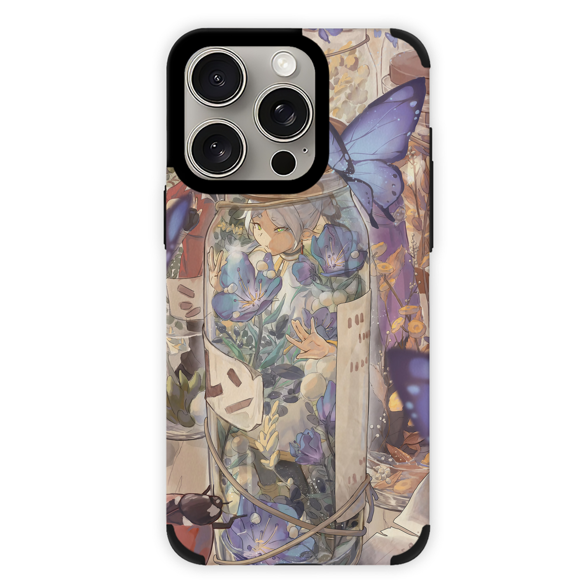 （画像用） 葬送のフリーレン Frieren 【iPhone15ProMax対応】 PUレザー スマホケース 耐衝撃＆黄変防止