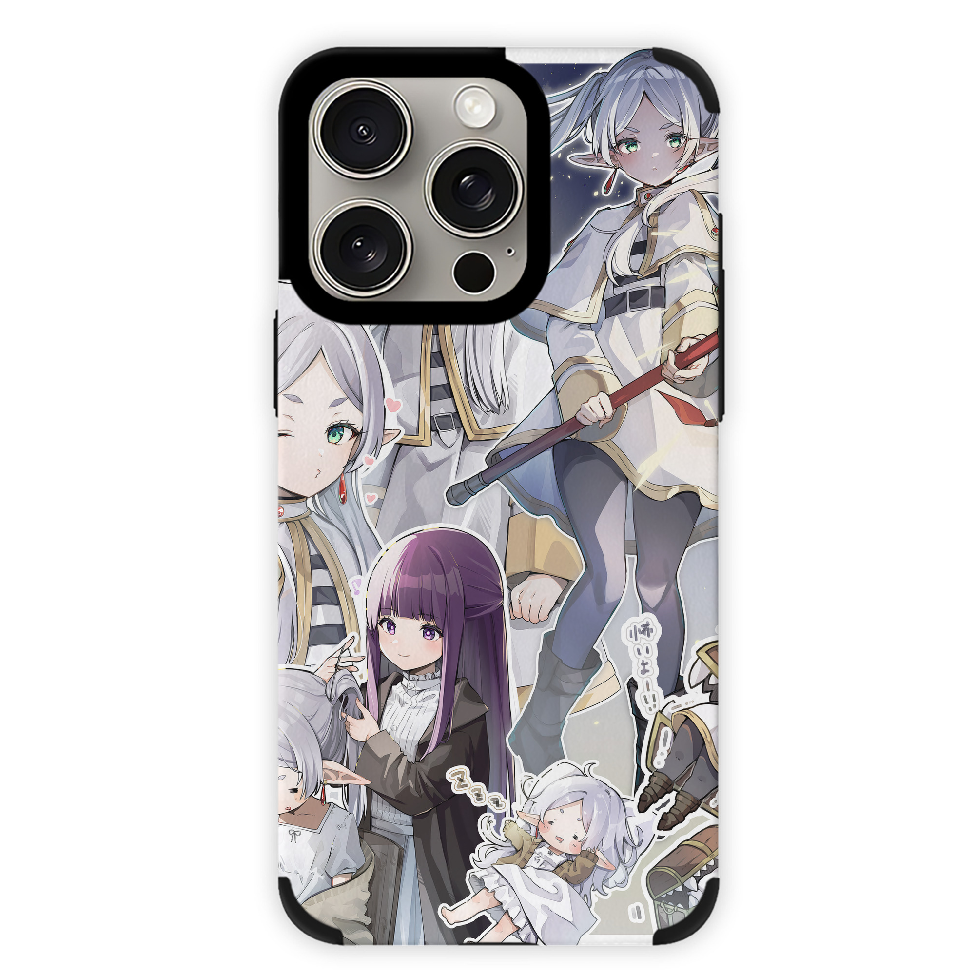 （画像用） 葬送のフリーレン Frieren 【iPhone15ProMax対応】 PUレザー スマホケース 耐衝撃＆黄変防止
