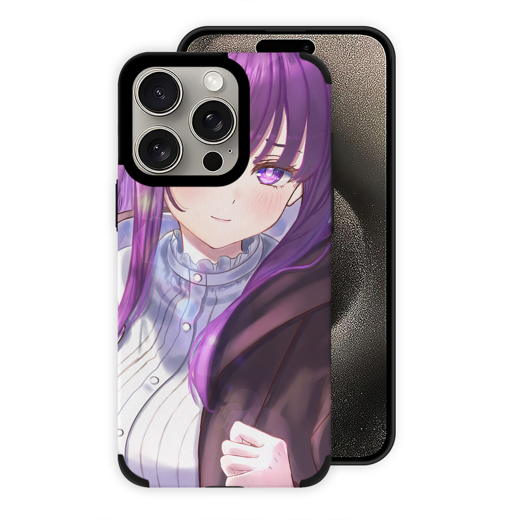 （画像用） 葬送のフリーレン Frieren 【iPhone15ProMax対応】 PUレザー スマホケース 耐衝撃＆黄変防止