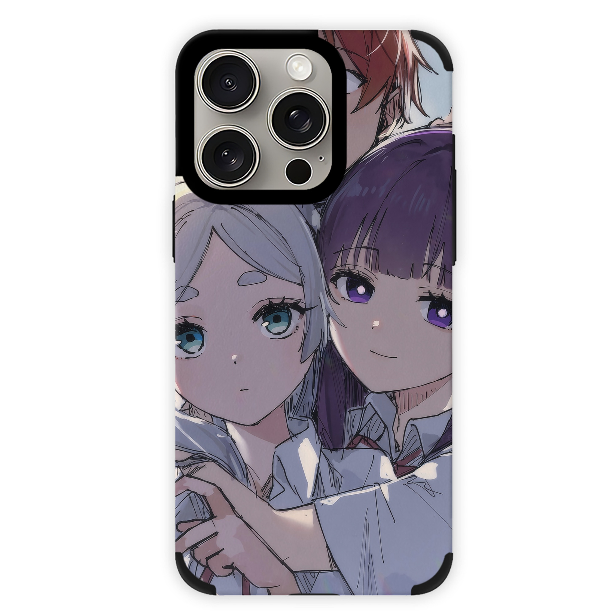 （画像用） 葬送のフリーレン Frieren 【iPhone15ProMax対応】 PUレザー スマホケース 耐衝撃＆黄変防止