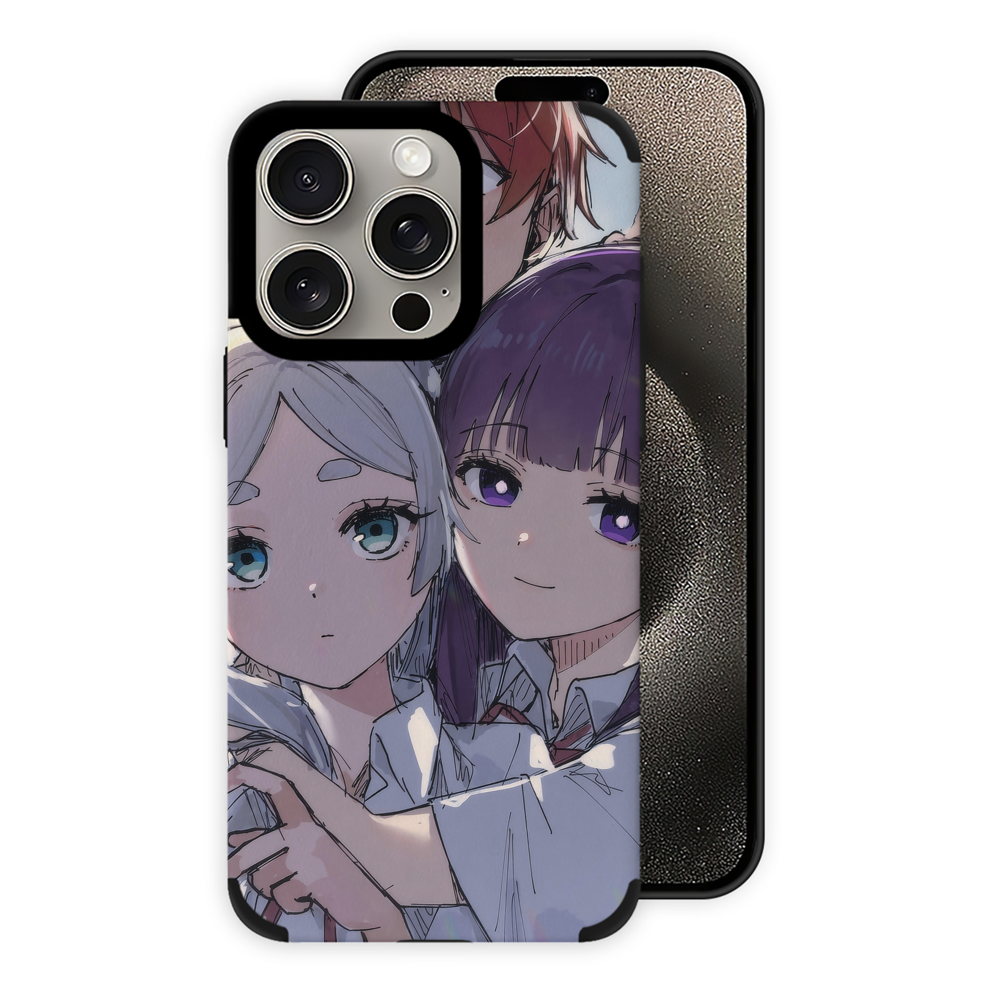 （画像用） 葬送のフリーレン Frieren 【iPhone15ProMax対応】 PUレザー スマホケース 耐衝撃＆黄変防止