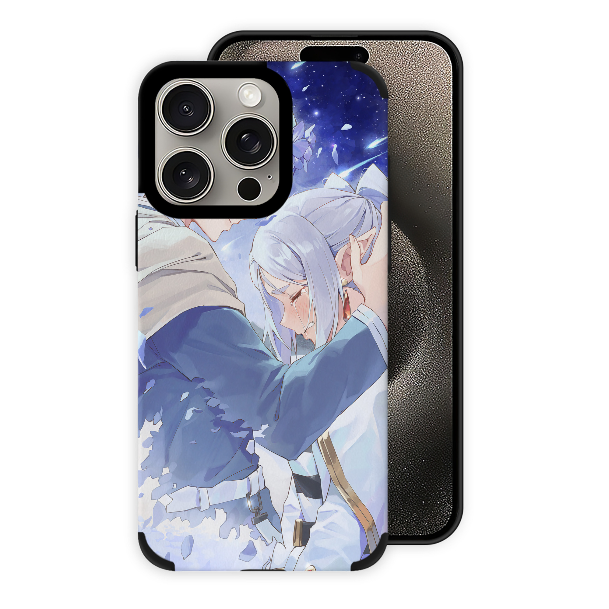 （画像用） 葬送のフリーレン Frieren 【iPhone15ProMax対応】 PUレザー スマホケース 耐衝撃＆黄変防止
