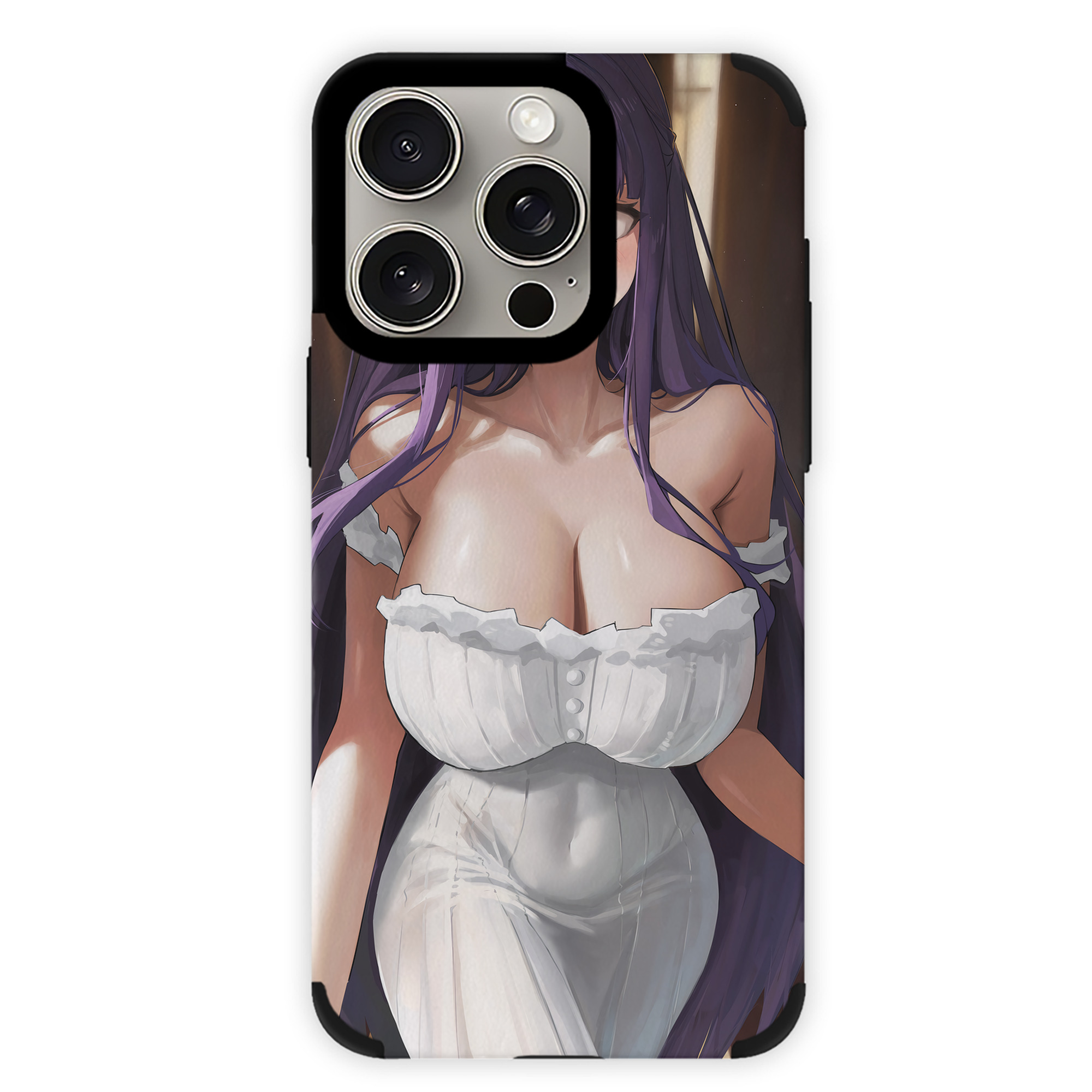 （画像用） 葬送のフリーレン Frieren 【iPhone15ProMax対応】 PUレザー スマホケース 耐衝撃＆黄変防止