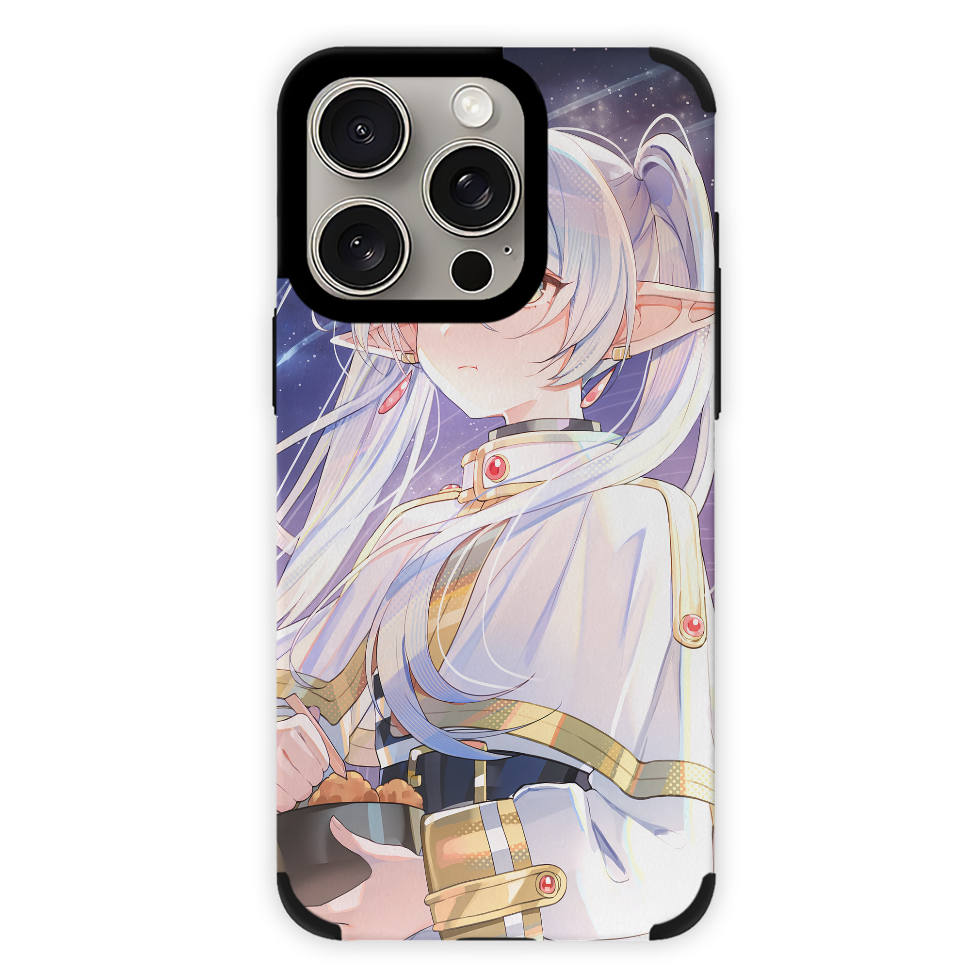 （画像用） 葬送のフリーレン Frieren 【iPhone15ProMax対応】 PUレザー スマホケース 耐衝撃＆黄変防止