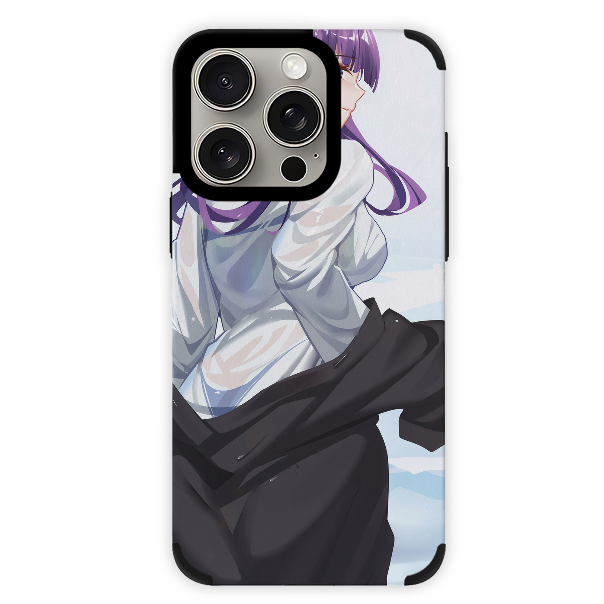 （画像用） 葬送のフリーレン Frieren 【iPhone15ProMax対応】 PUレザー スマホケース 耐衝撃＆黄変防止