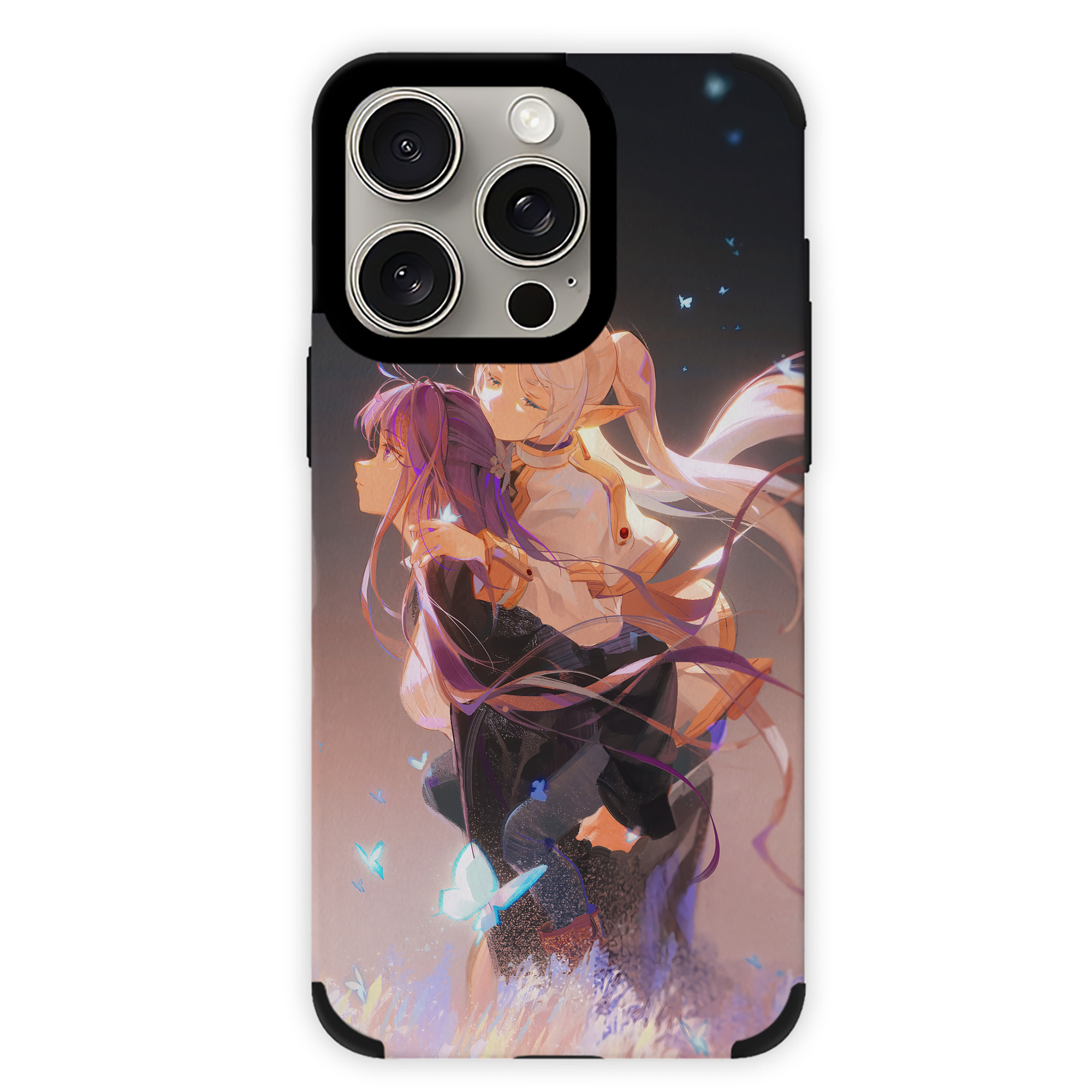 （画像用） 葬送のフリーレン Frieren 【iPhone15ProMax対応】 PUレザー スマホケース 耐衝撃＆黄変防止