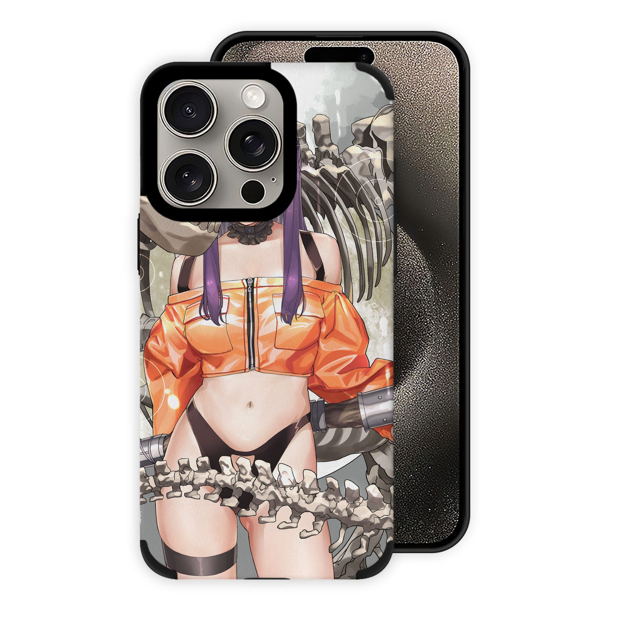 （画像用） 葬送のフリーレン Frieren 【iPhone15ProMax対応】 PUレザー スマホケース 耐衝撃＆黄変防止