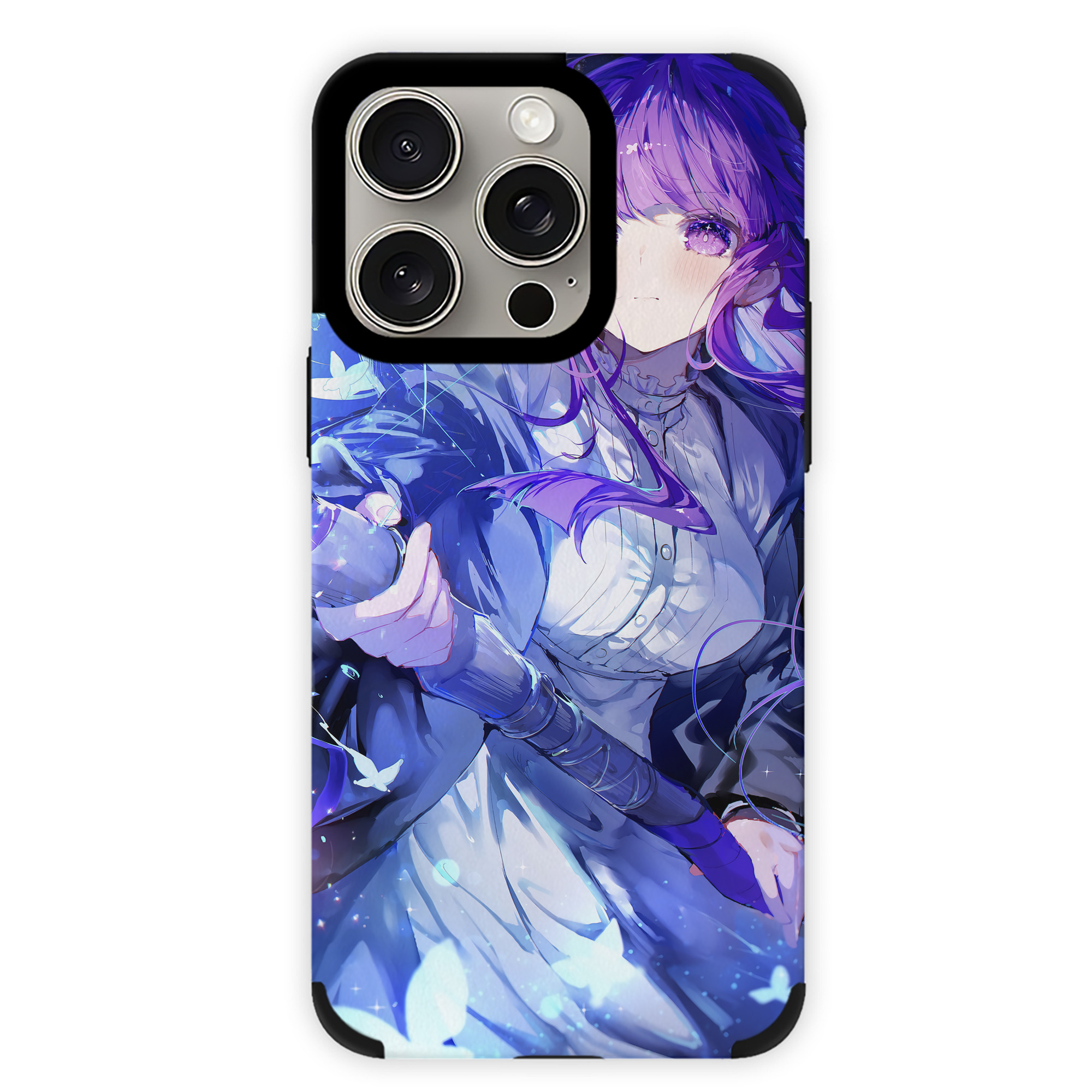 （画像用） 葬送のフリーレン Frieren 【iPhone15ProMax対応】 PUレザー スマホケース 耐衝撃＆黄変防止