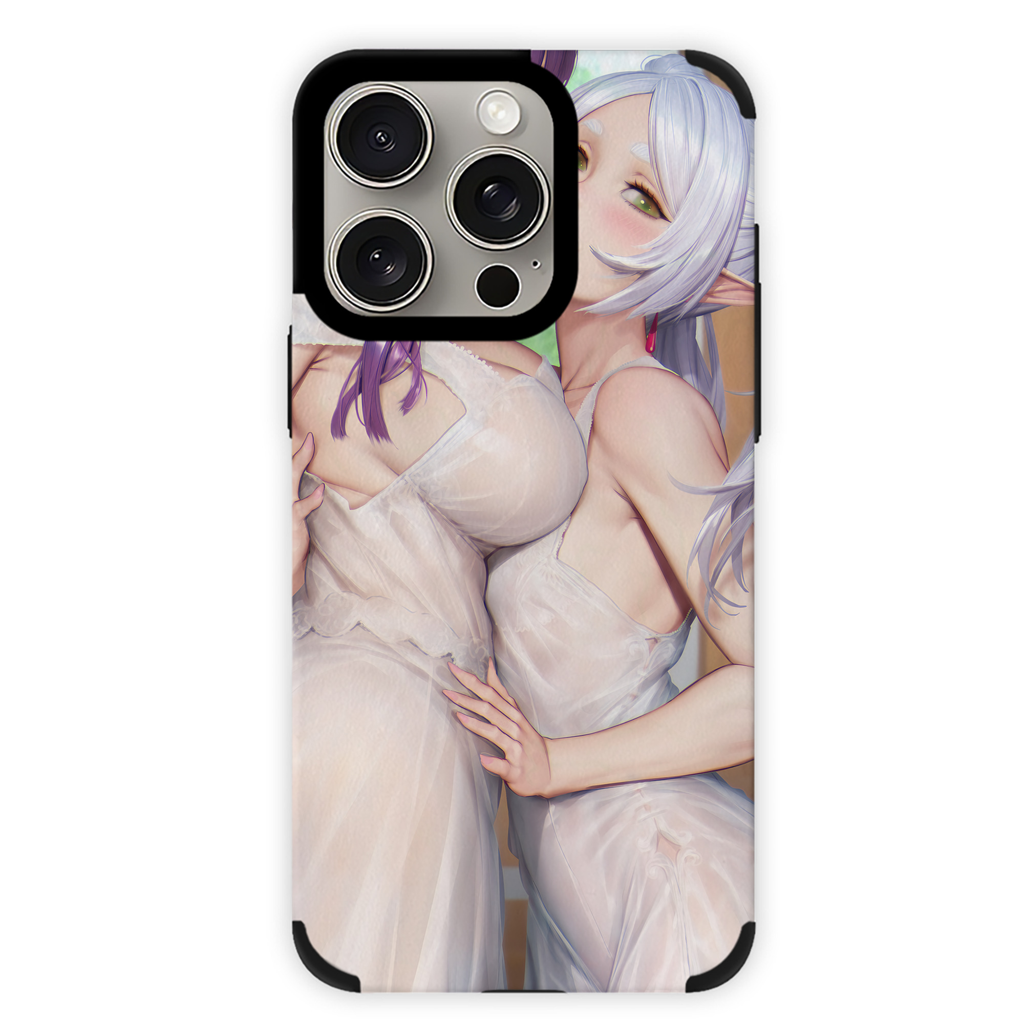 （画像用） 葬送のフリーレン Frieren 【iPhone15ProMax対応】 PUレザー スマホケース 耐衝撃＆黄変防止