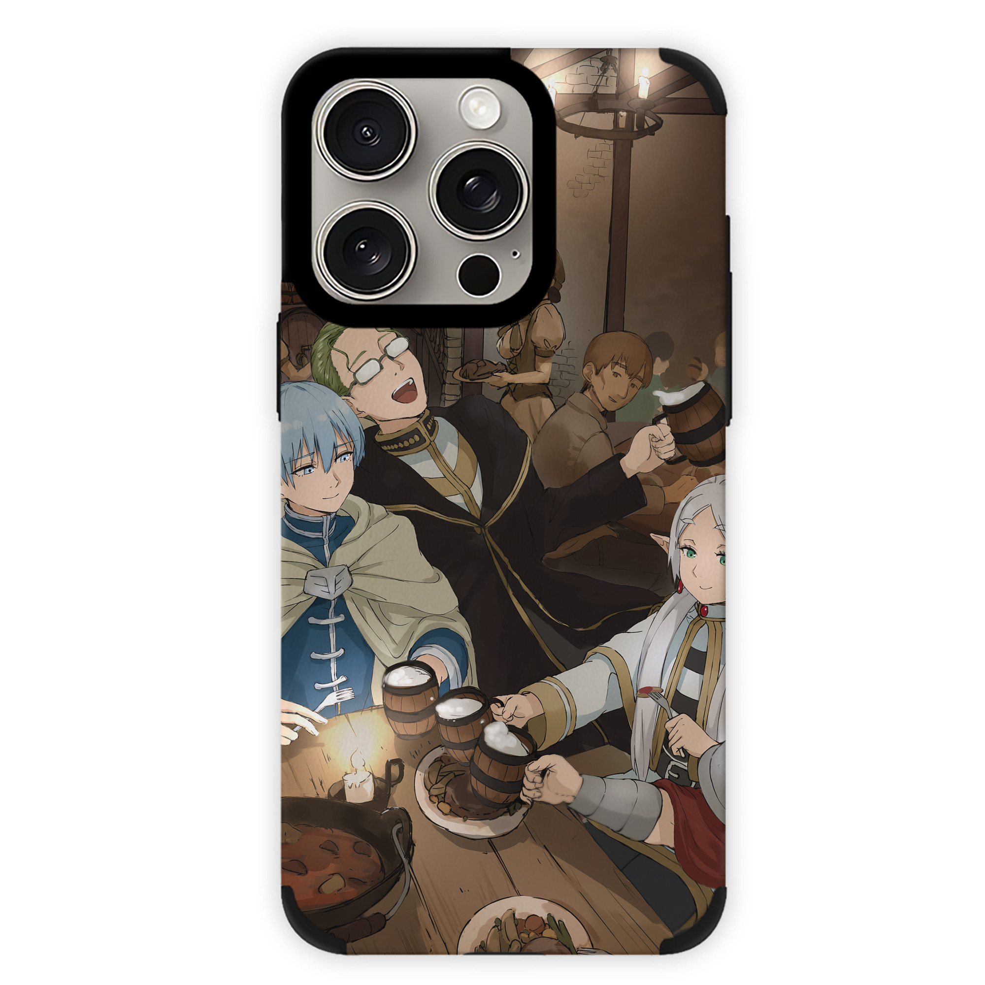 （画像用） 葬送のフリーレン Frieren 【iPhone15ProMax対応】 PUレザー スマホケース 耐衝撃＆黄変防止