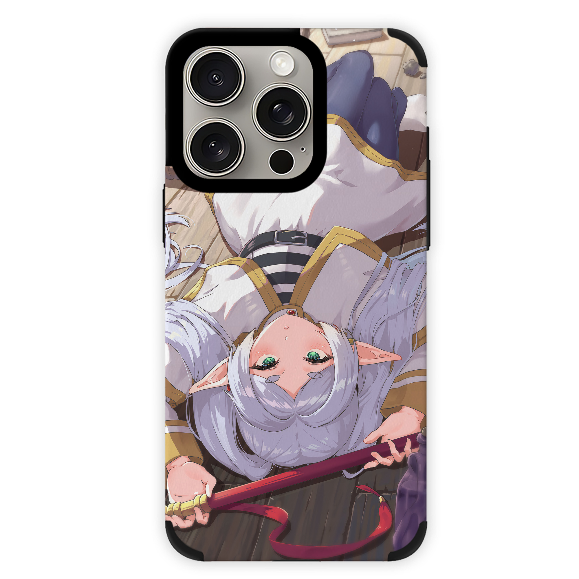 （画像用） 葬送のフリーレン Frieren 【iPhone15ProMax対応】 PUレザー スマホケース 耐衝撃＆黄変防止