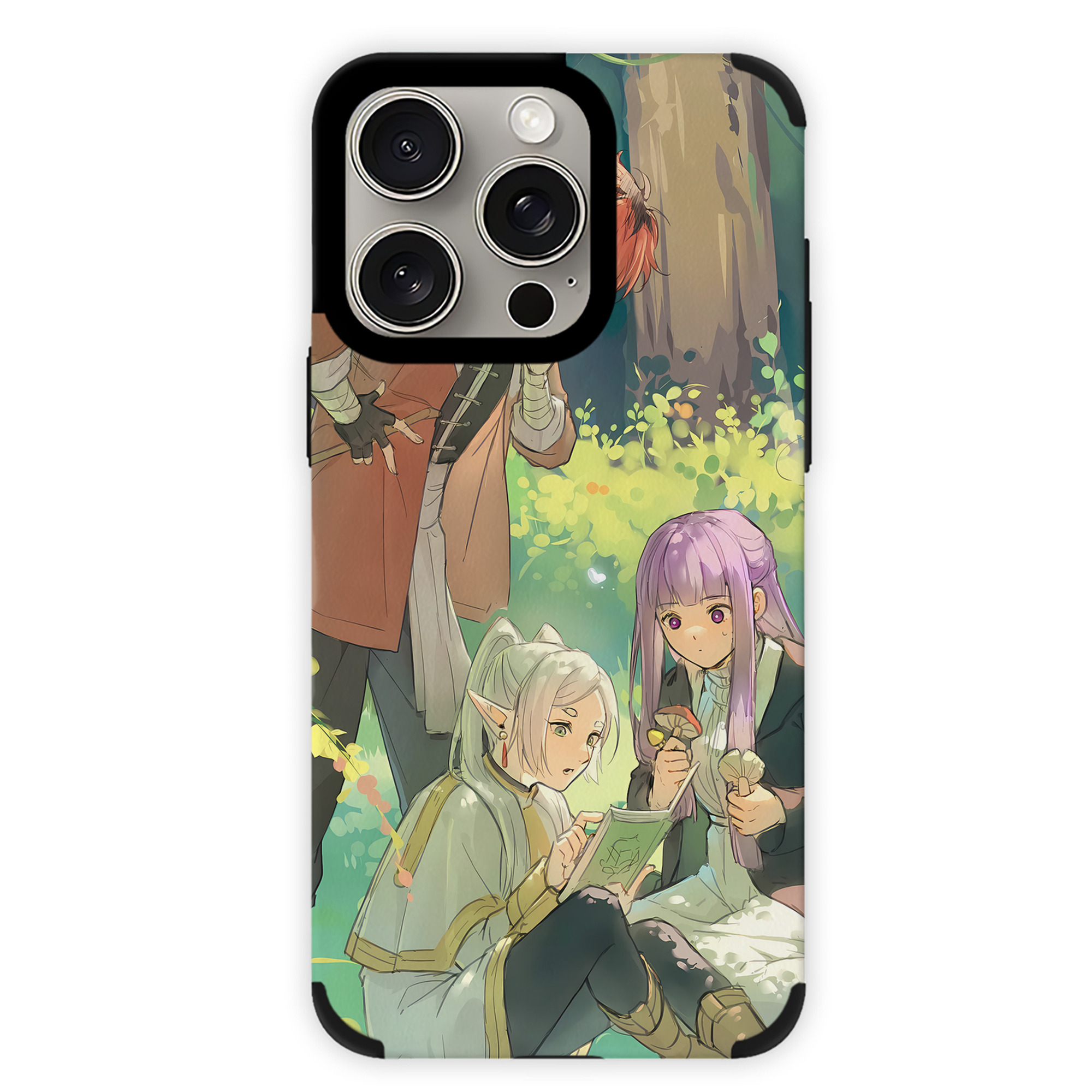 （画像用） 葬送のフリーレン Frieren 【iPhone15ProMax対応】 PUレザー スマホケース 耐衝撃＆黄変防止