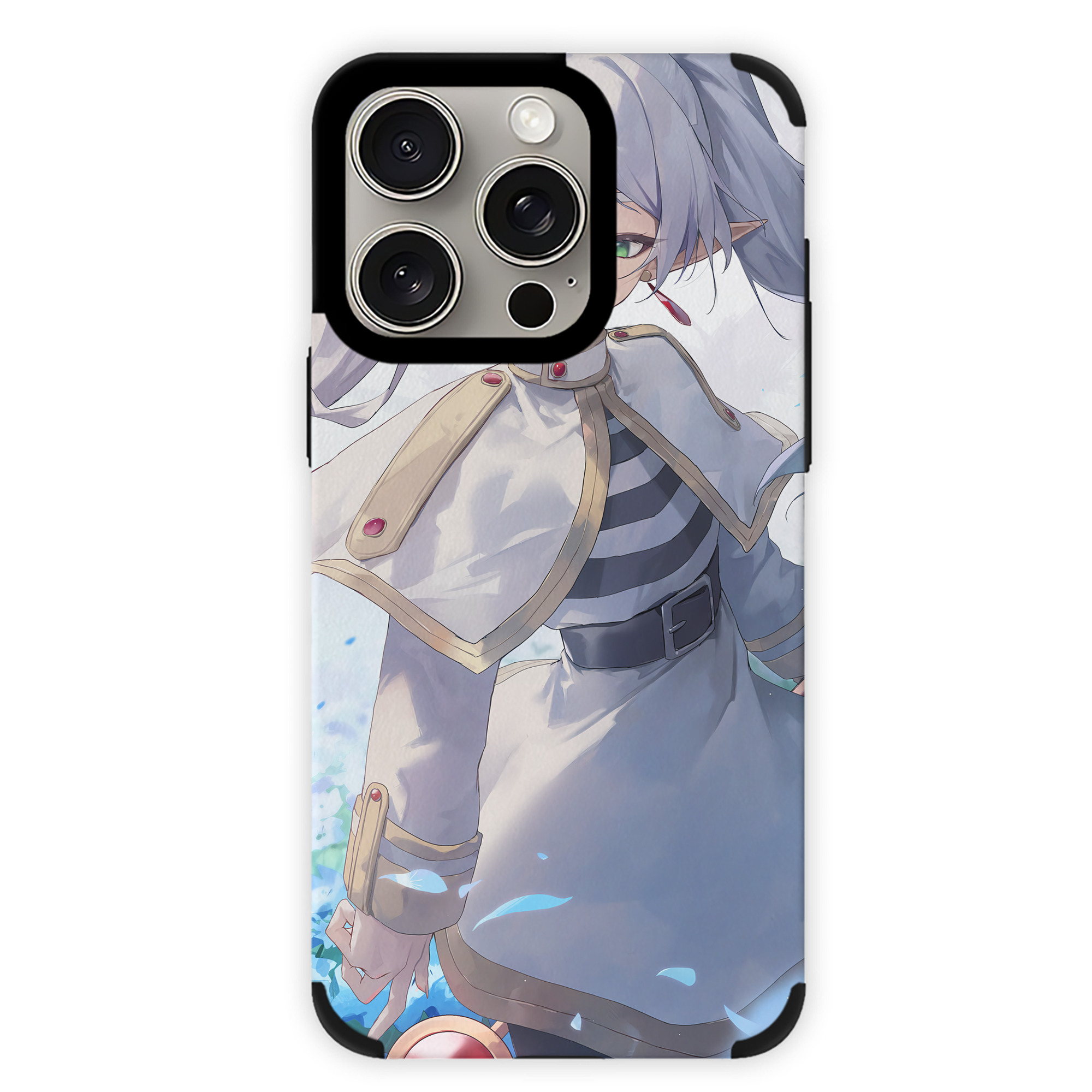 （画像用） 葬送のフリーレン Frieren 【iPhone15ProMax対応】 PUレザー スマホケース 耐衝撃＆黄変防止