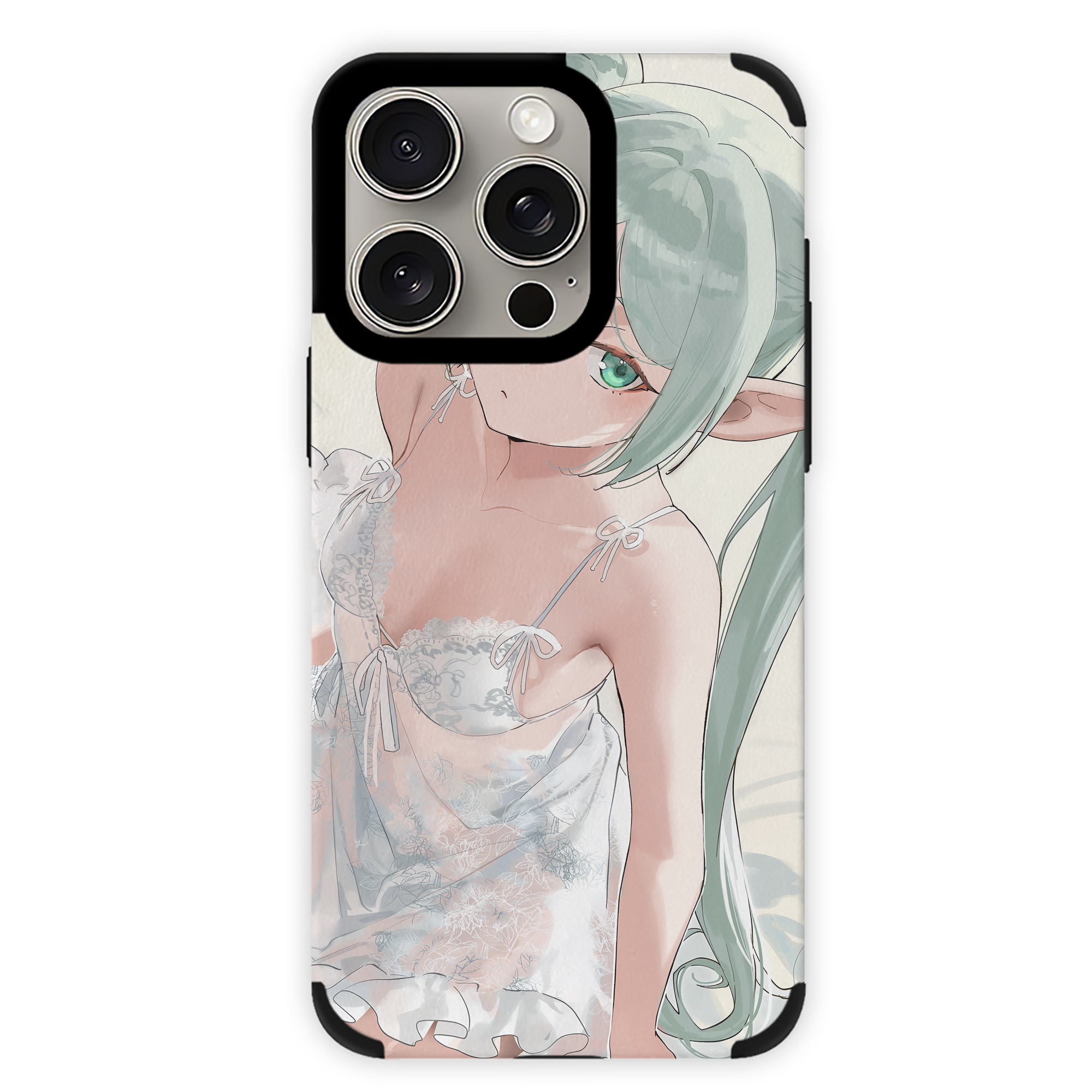 （画像用） 葬送のフリーレン Frieren 【iPhone15ProMax対応】 PUレザー スマホケース 耐衝撃＆黄変防止