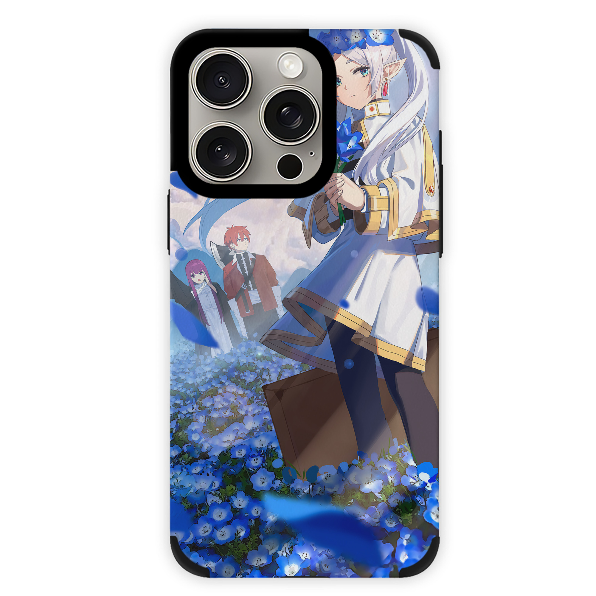 （画像用） 葬送のフリーレン Frieren 【iPhone15ProMax対応】 PUレザー スマホケース 耐衝撃＆黄変防止