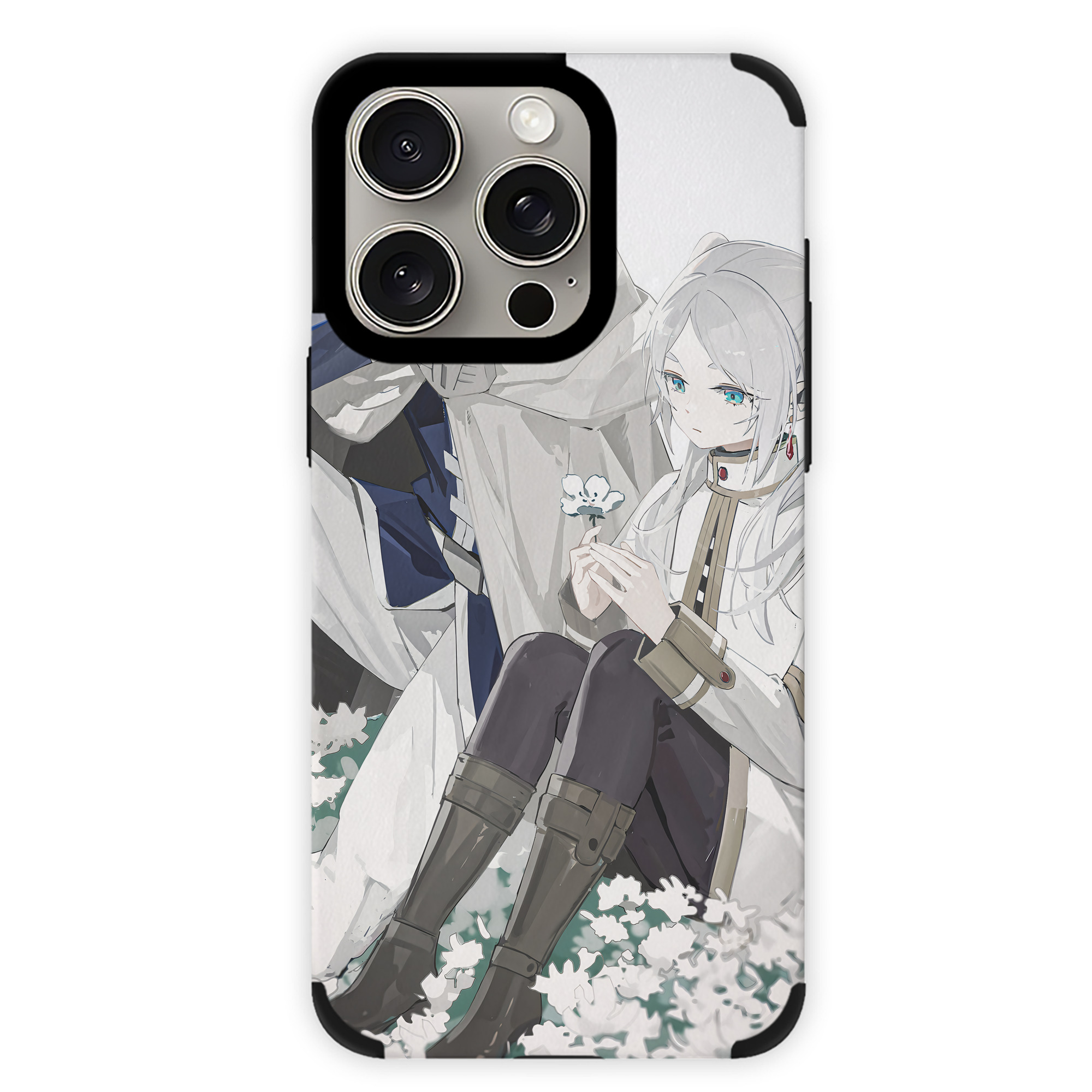 （画像用） 葬送のフリーレン Frieren 【iPhone15ProMax対応】 PUレザー スマホケース 耐衝撃＆黄変防止