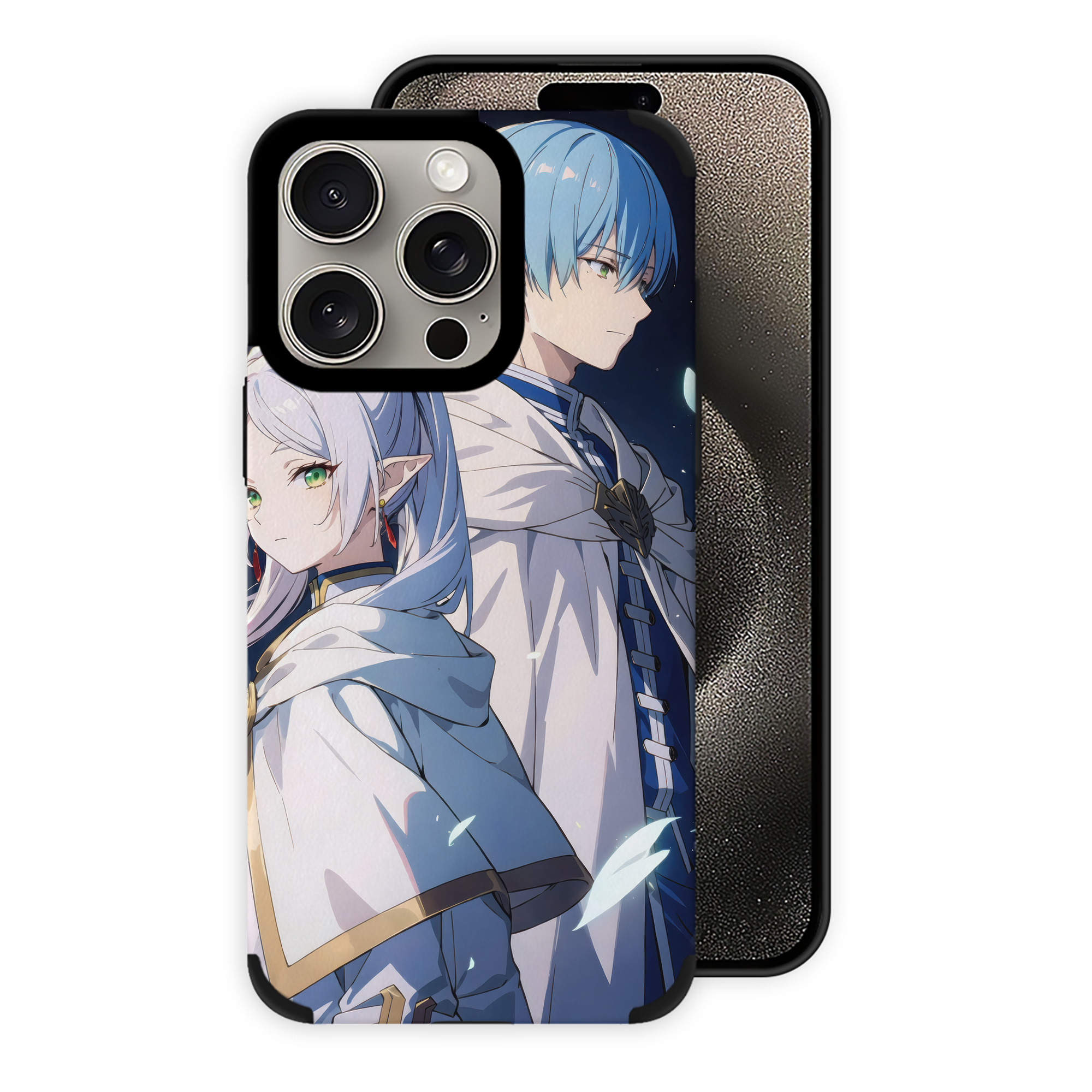 （画像用） 葬送のフリーレン Frieren 【iPhone15ProMax対応】 PUレザー スマホケース 耐衝撃＆黄変防止