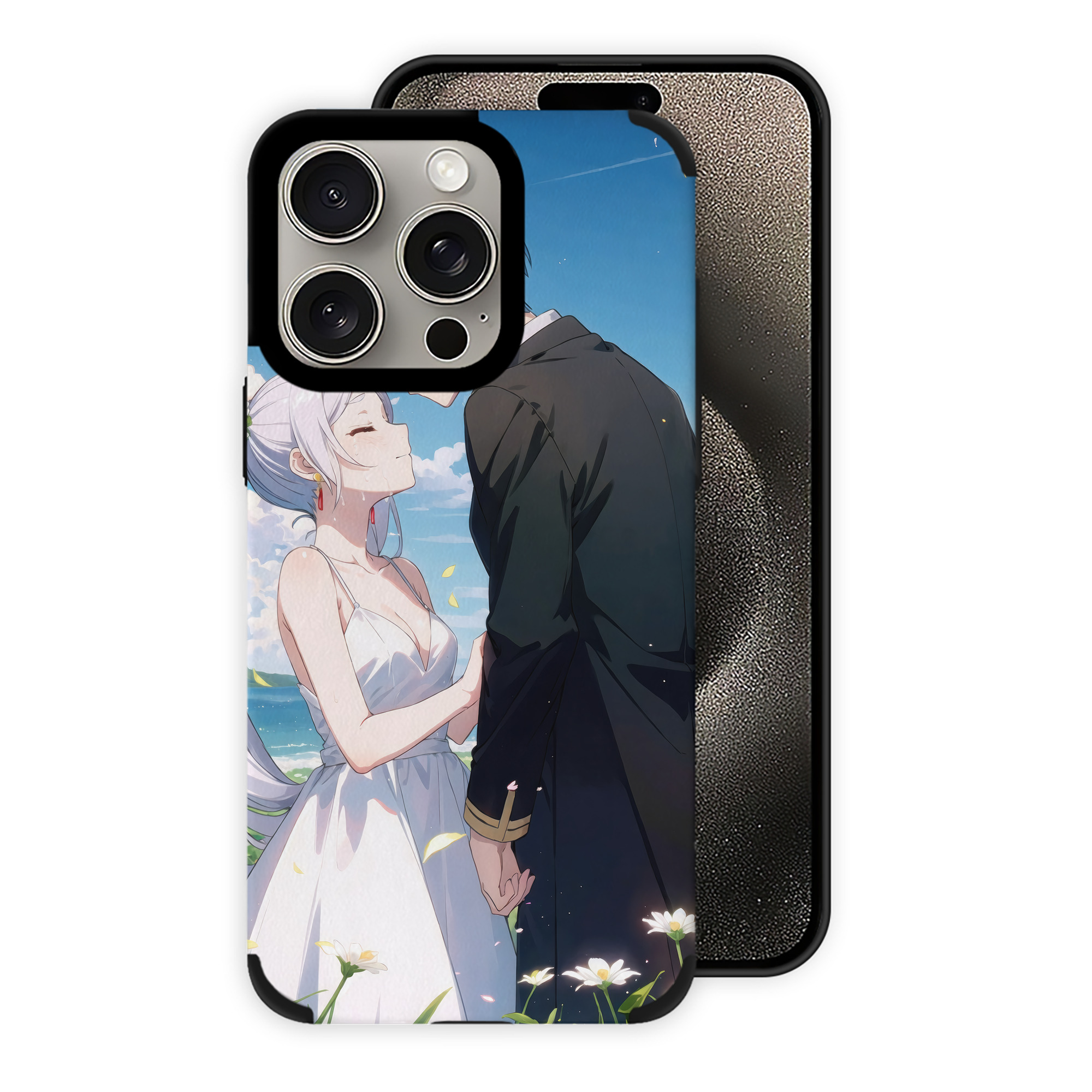 （画像用） 葬送のフリーレン Frieren 【iPhone15ProMax対応】 PUレザー スマホケース 耐衝撃＆黄変防止