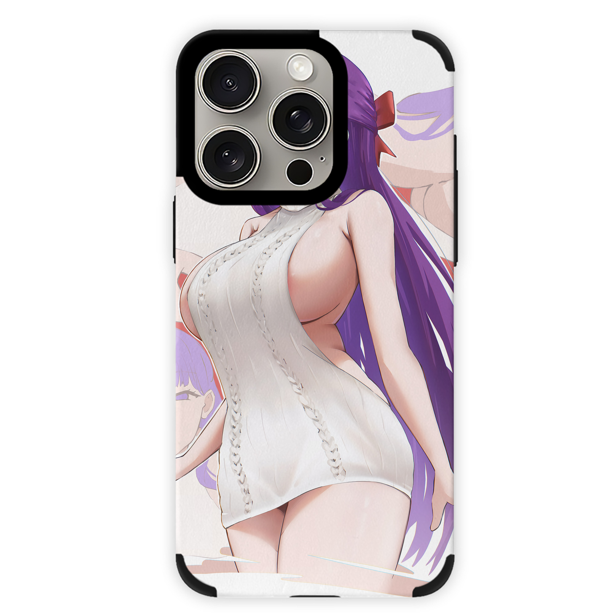 （画像用） 葬送のフリーレン Frieren 【iPhone15ProMax対応】 PUレザー スマホケース 耐衝撃＆黄変防止
