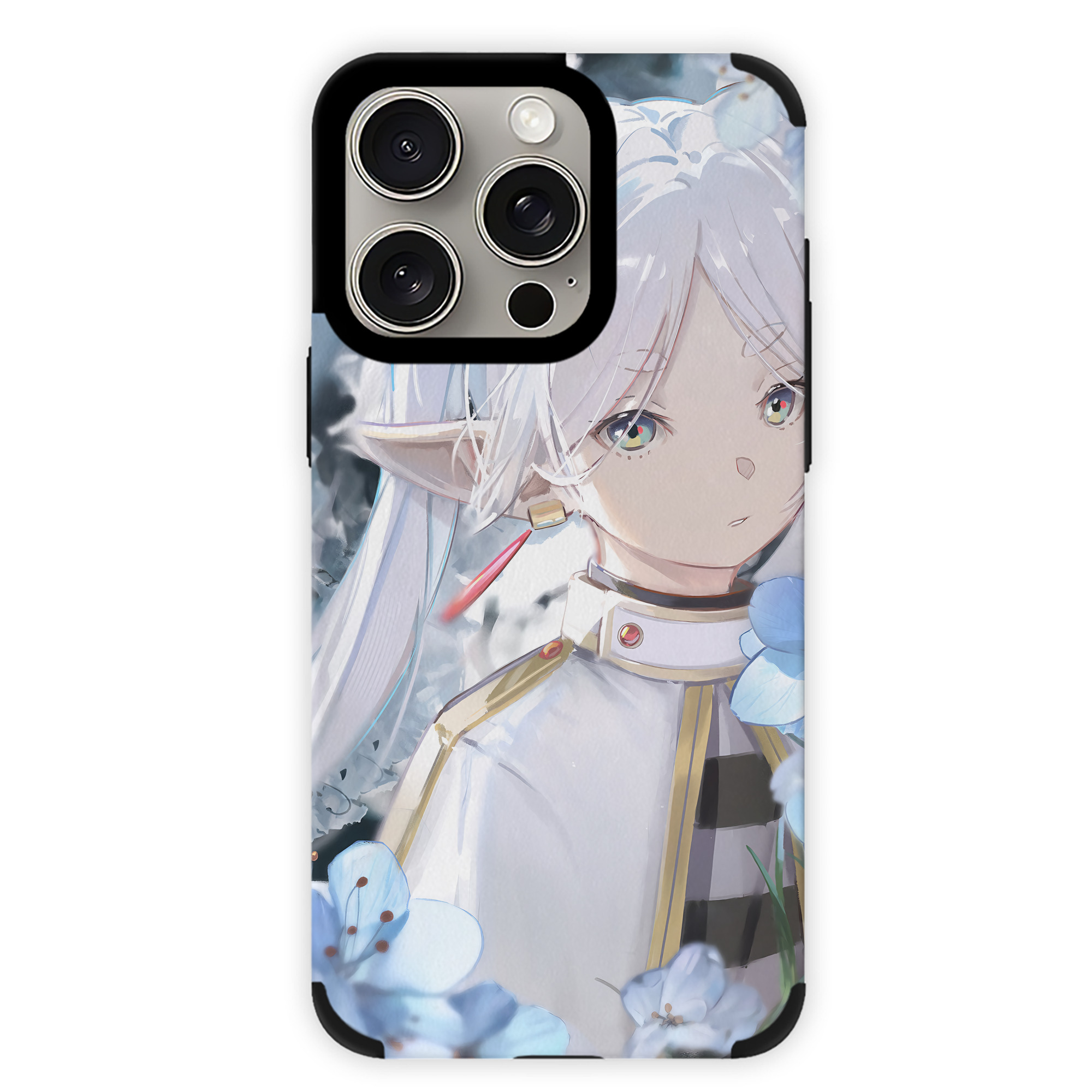 （画像用） 葬送のフリーレン Frieren 【iPhone15ProMax対応】 PUレザー スマホケース 耐衝撃＆黄変防止