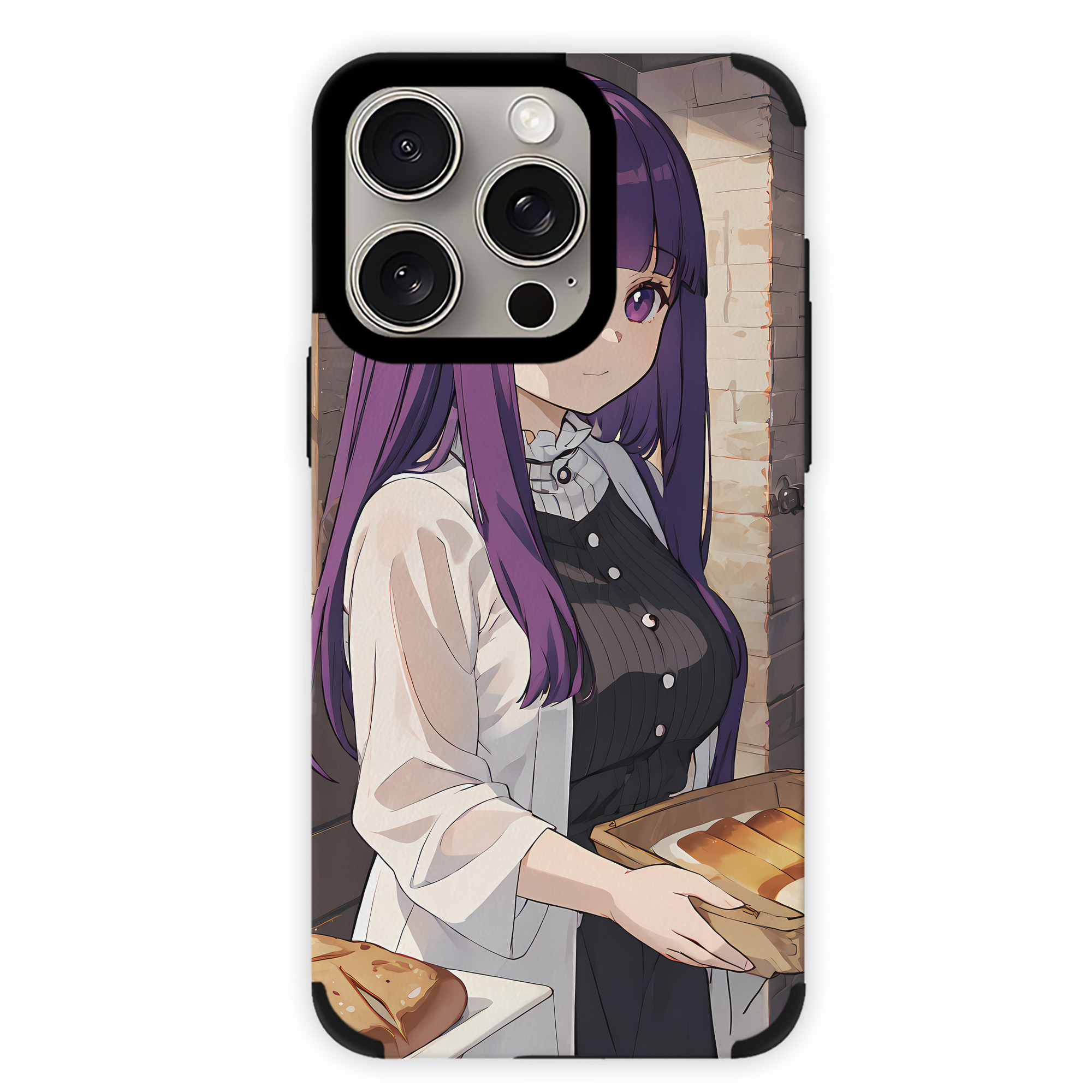 （画像用） 葬送のフリーレン Frieren 【iPhone15ProMax対応】 PUレザー スマホケース 耐衝撃＆黄変防止