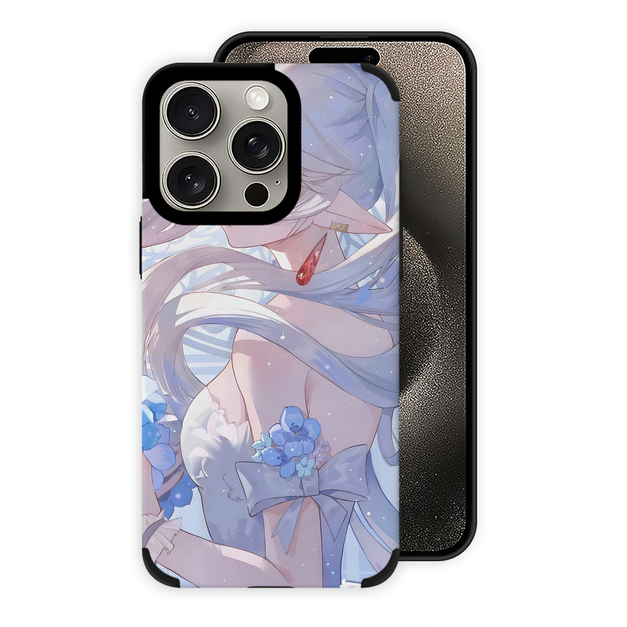 （画像用） 葬送のフリーレン Frieren 【iPhone15ProMax対応】 PUレザー スマホケース 耐衝撃＆黄変防止