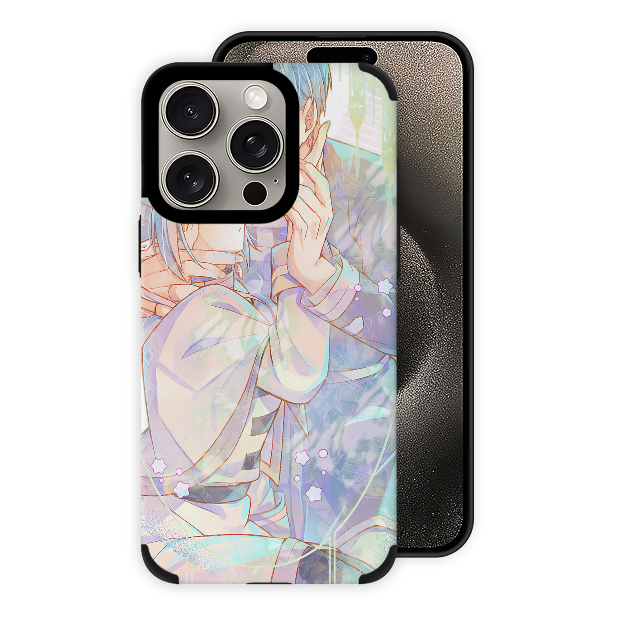 （画像用） 葬送のフリーレン Frieren 【iPhone15ProMax対応】 PUレザー スマホケース 耐衝撃＆黄変防止