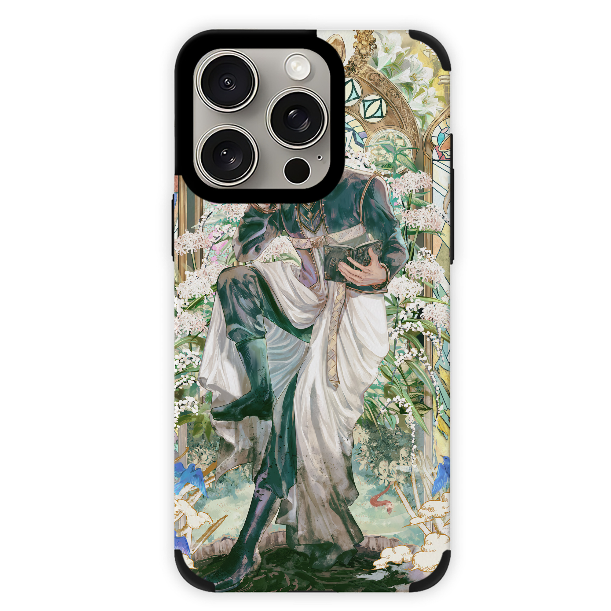 （画像用） 葬送のフリーレン Frieren 【iPhone15ProMax対応】 PUレザー スマホケース 耐衝撃＆黄変防止