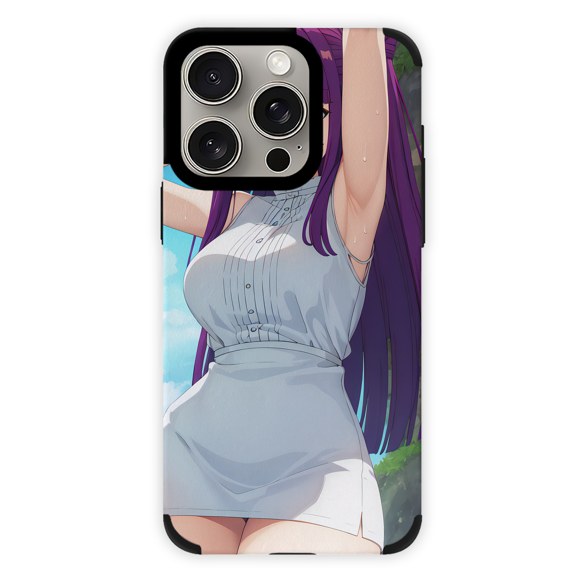 （画像用） 葬送のフリーレン Frieren 【iPhone15ProMax対応】 PUレザー スマホケース 耐衝撃＆黄変防止