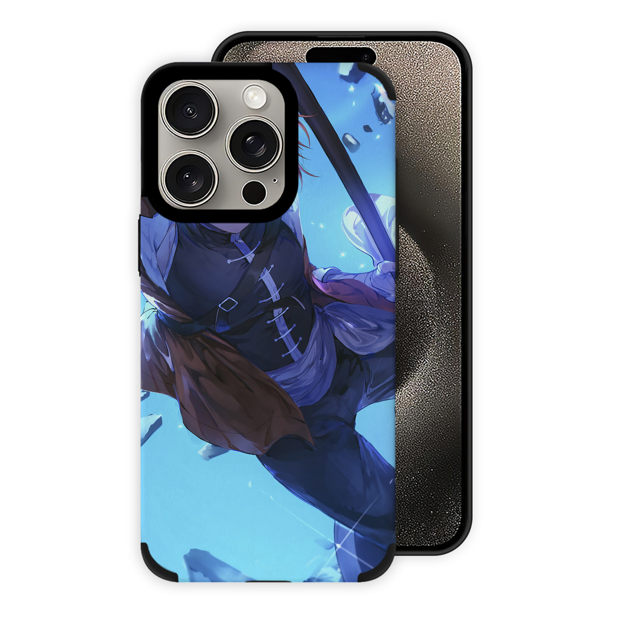（画像用） 葬送のフリーレン Frieren 【iPhone15ProMax対応】 PUレザー スマホケース 耐衝撃＆黄変防止