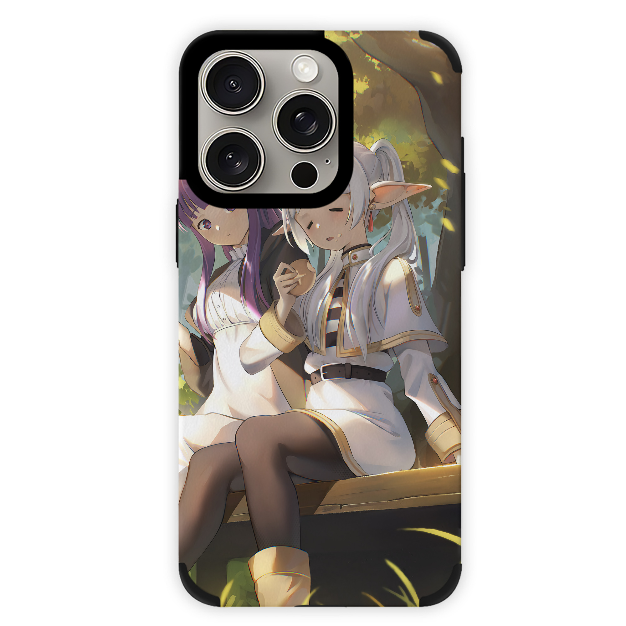 （画像用） 葬送のフリーレン Frieren 【iPhone15ProMax対応】 PUレザー スマホケース 耐衝撃＆黄変防止