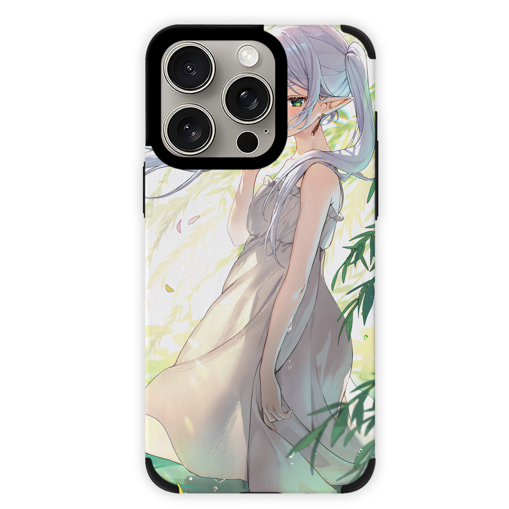 （画像用） 葬送のフリーレン Frieren 【iPhone15ProMax対応】 PUレザー スマホケース 耐衝撃＆黄変防止