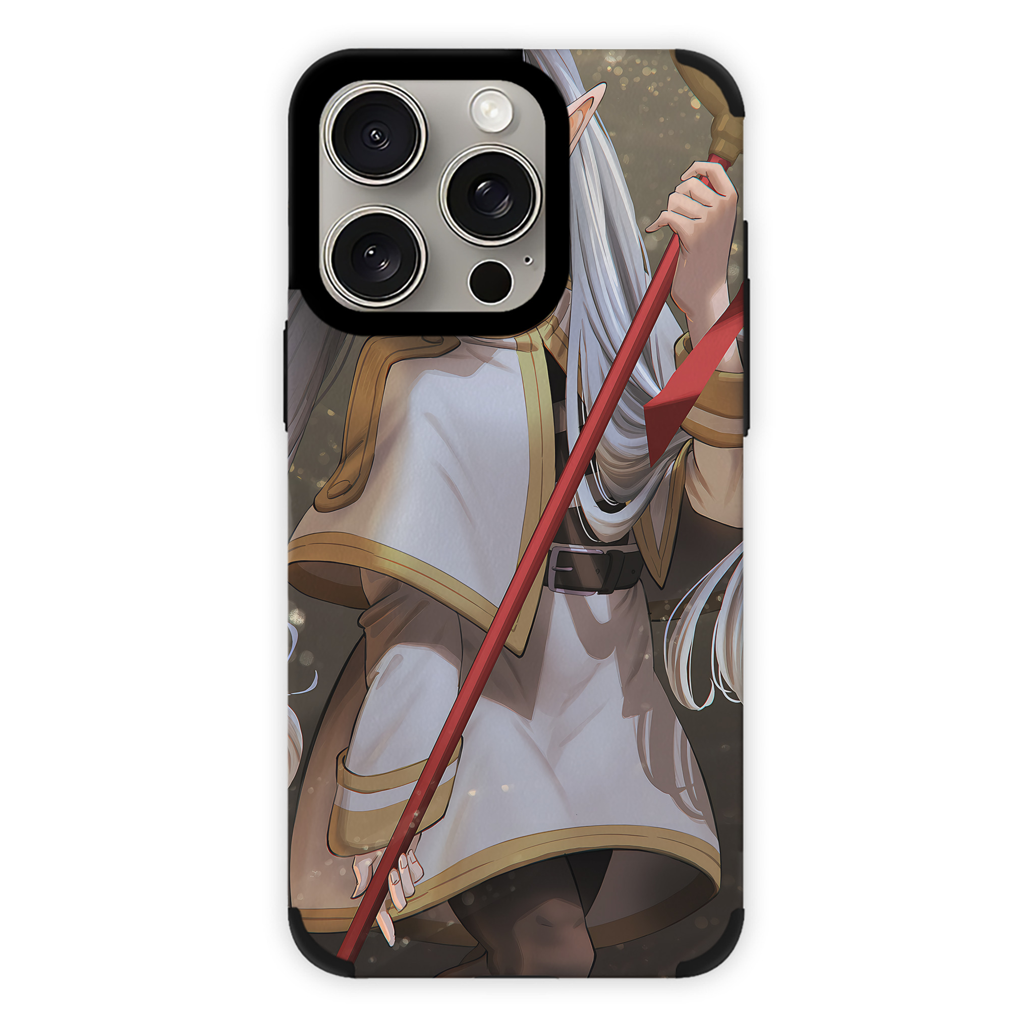 （画像用） 葬送のフリーレン Frieren 【iPhone15ProMax対応】 PUレザー スマホケース 耐衝撃＆黄変防止