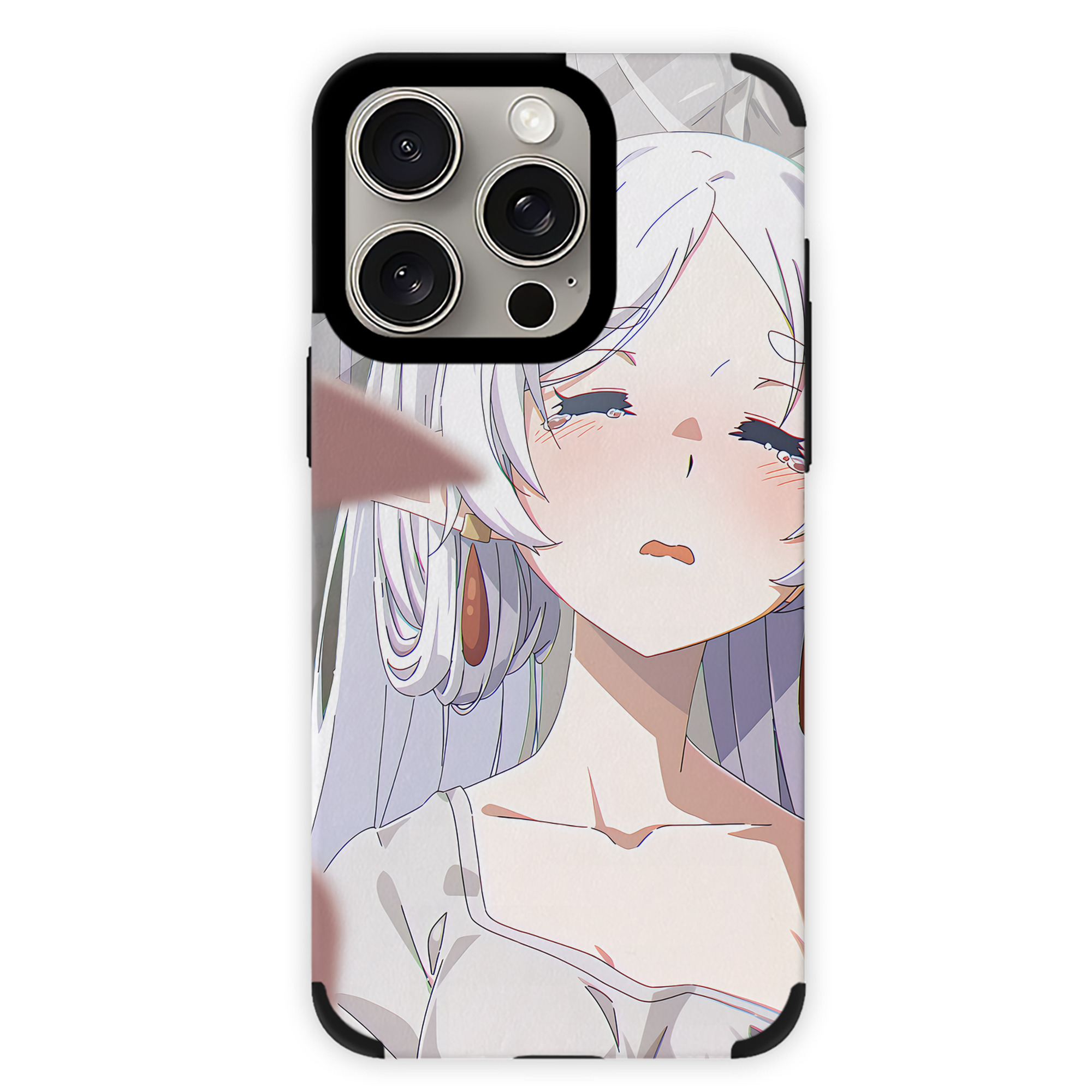（画像用） 葬送のフリーレン Frieren 【iPhone15ProMax対応】 PUレザー スマホケース 耐衝撃＆黄変防止