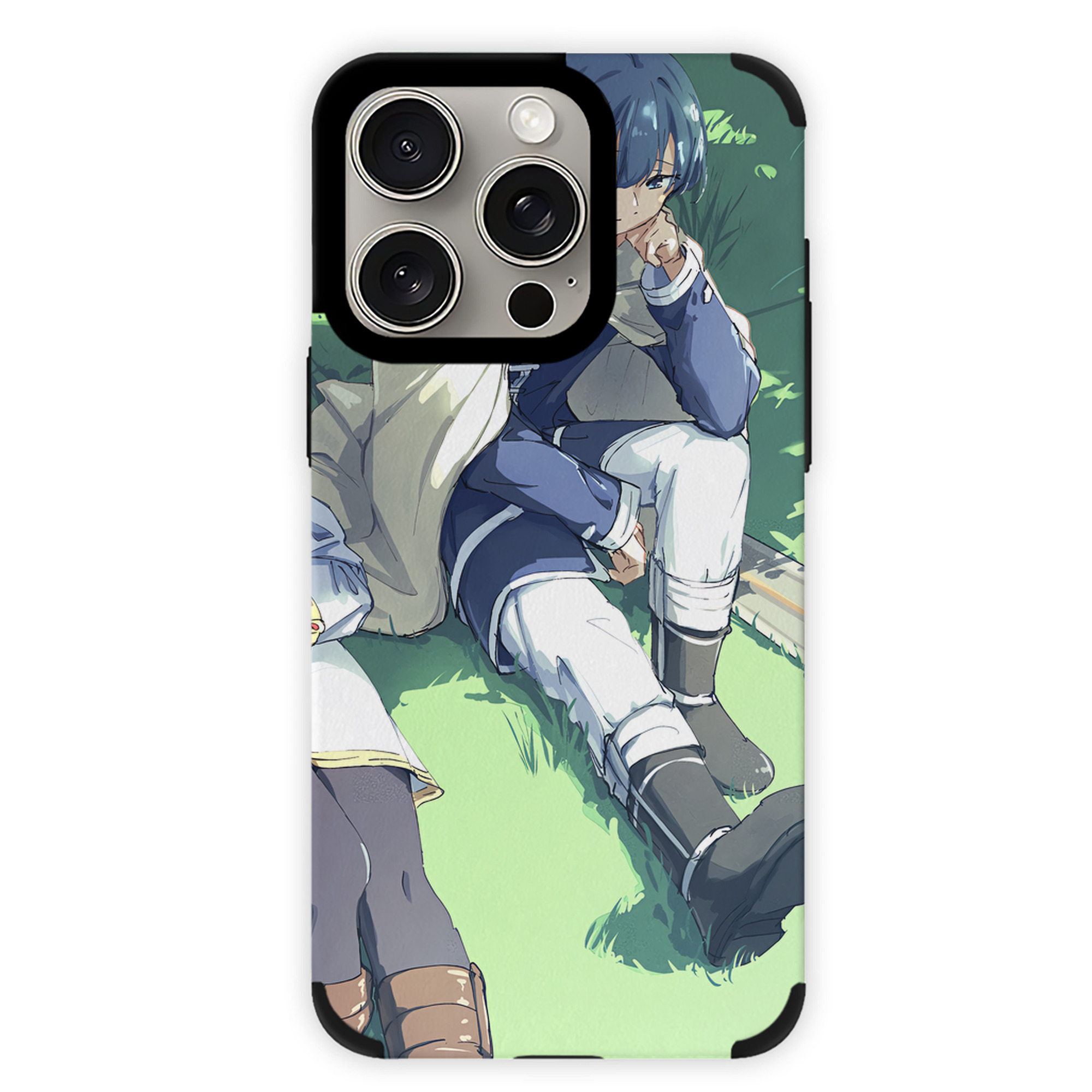 （画像用） 葬送のフリーレン Frieren 【iPhone15ProMax対応】 PUレザー スマホケース 耐衝撃＆黄変防止