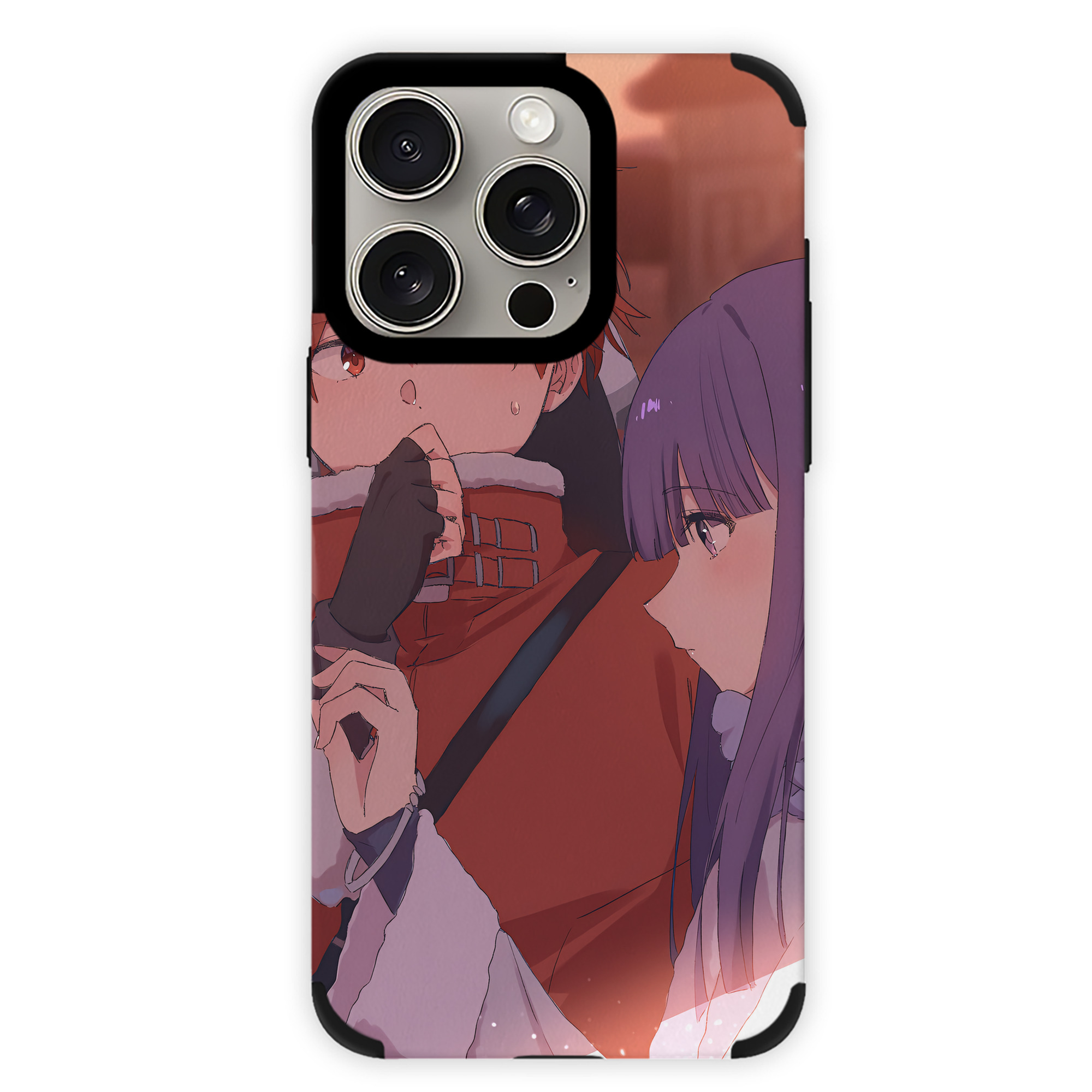 （画像用） 葬送のフリーレン Frieren 【iPhone15ProMax対応】 PUレザー スマホケース 耐衝撃＆黄変防止
